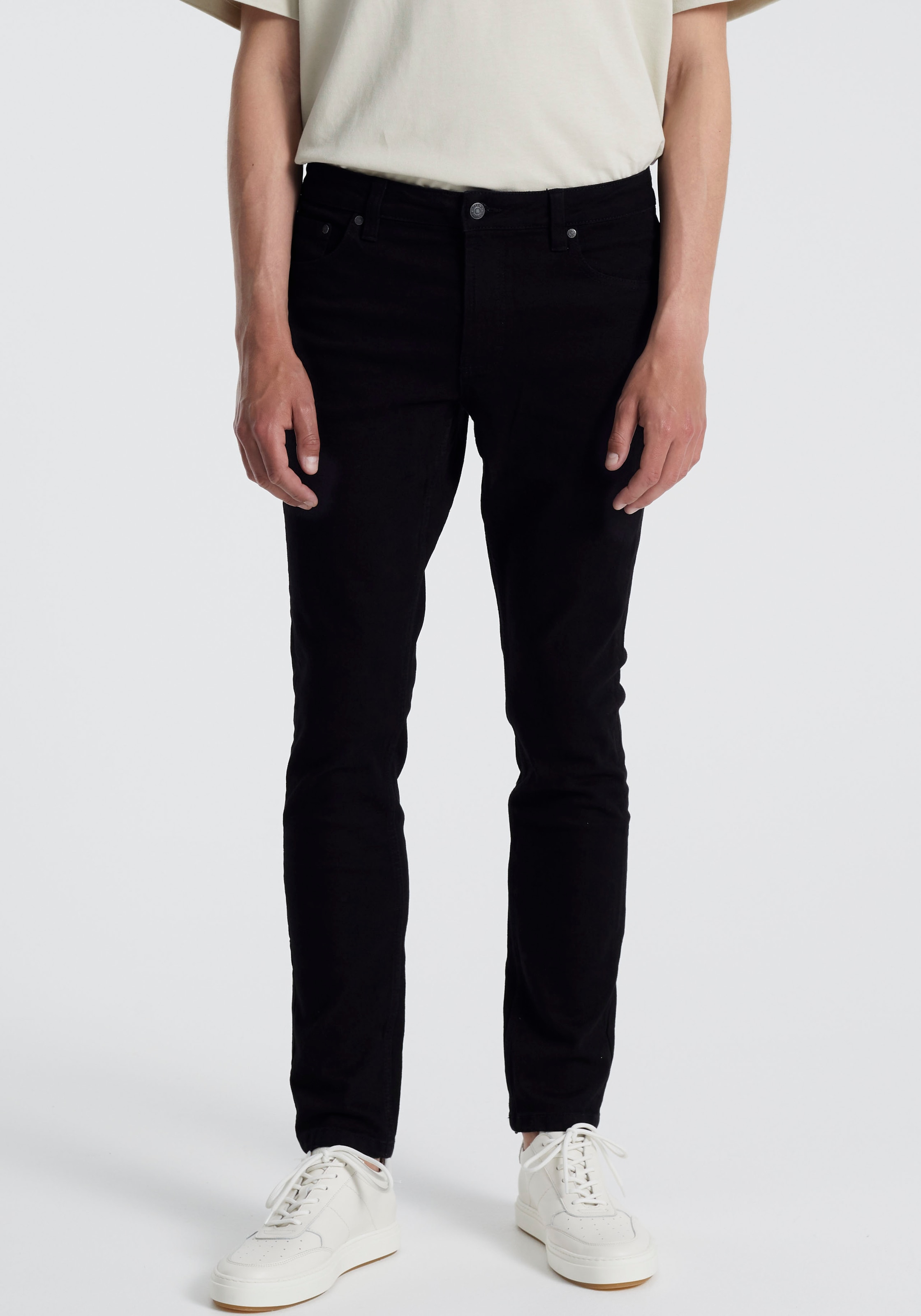 DENIM PROJECT Slim-fit-Jeans, mit Logo-Badge