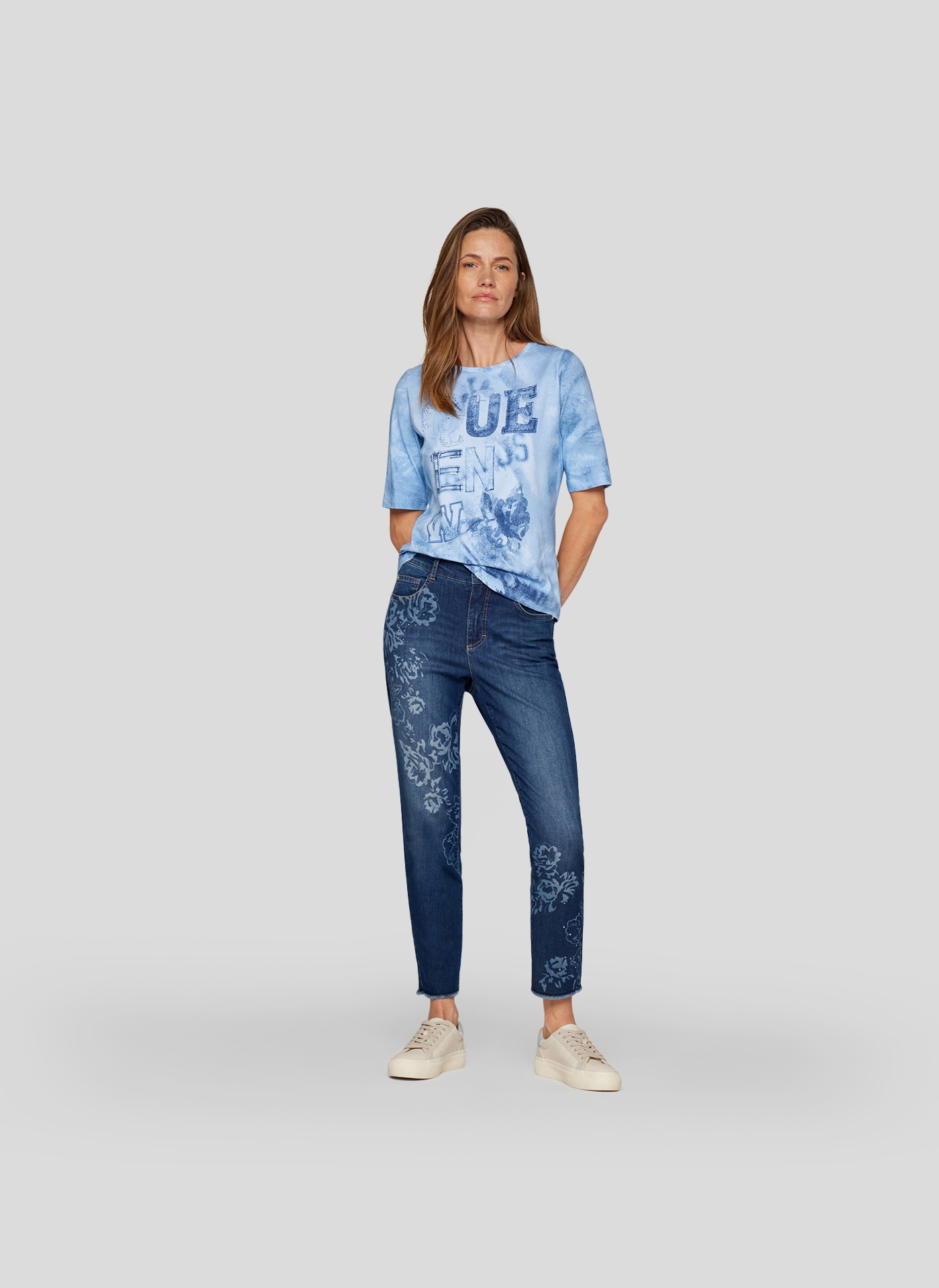 Rabe T-Shirt, mit All-Over Print