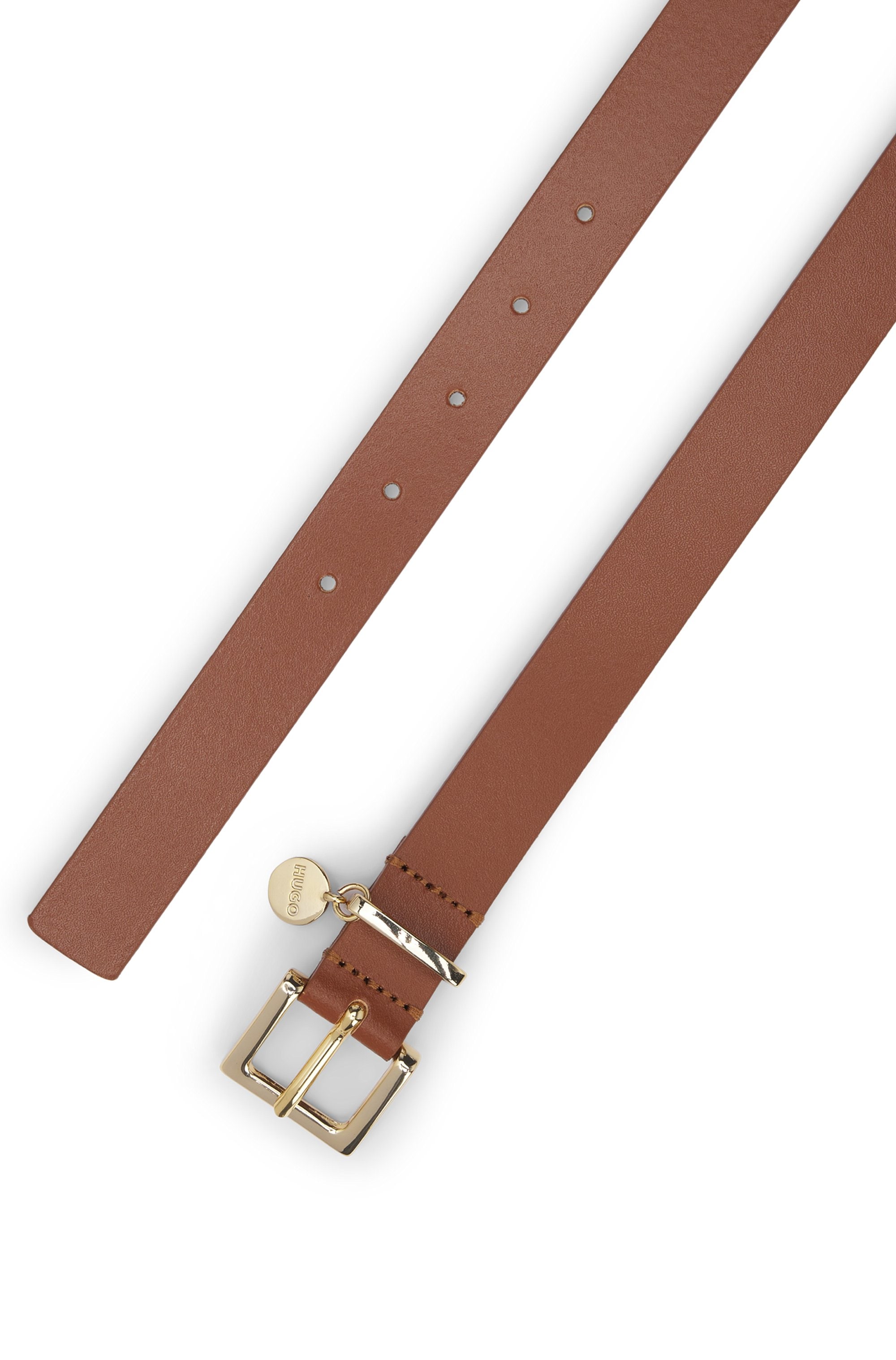 HUGO Ceinture en cuir »Amelia-G Sz25« Stilvoller Verschluss mit Logo Anhänger