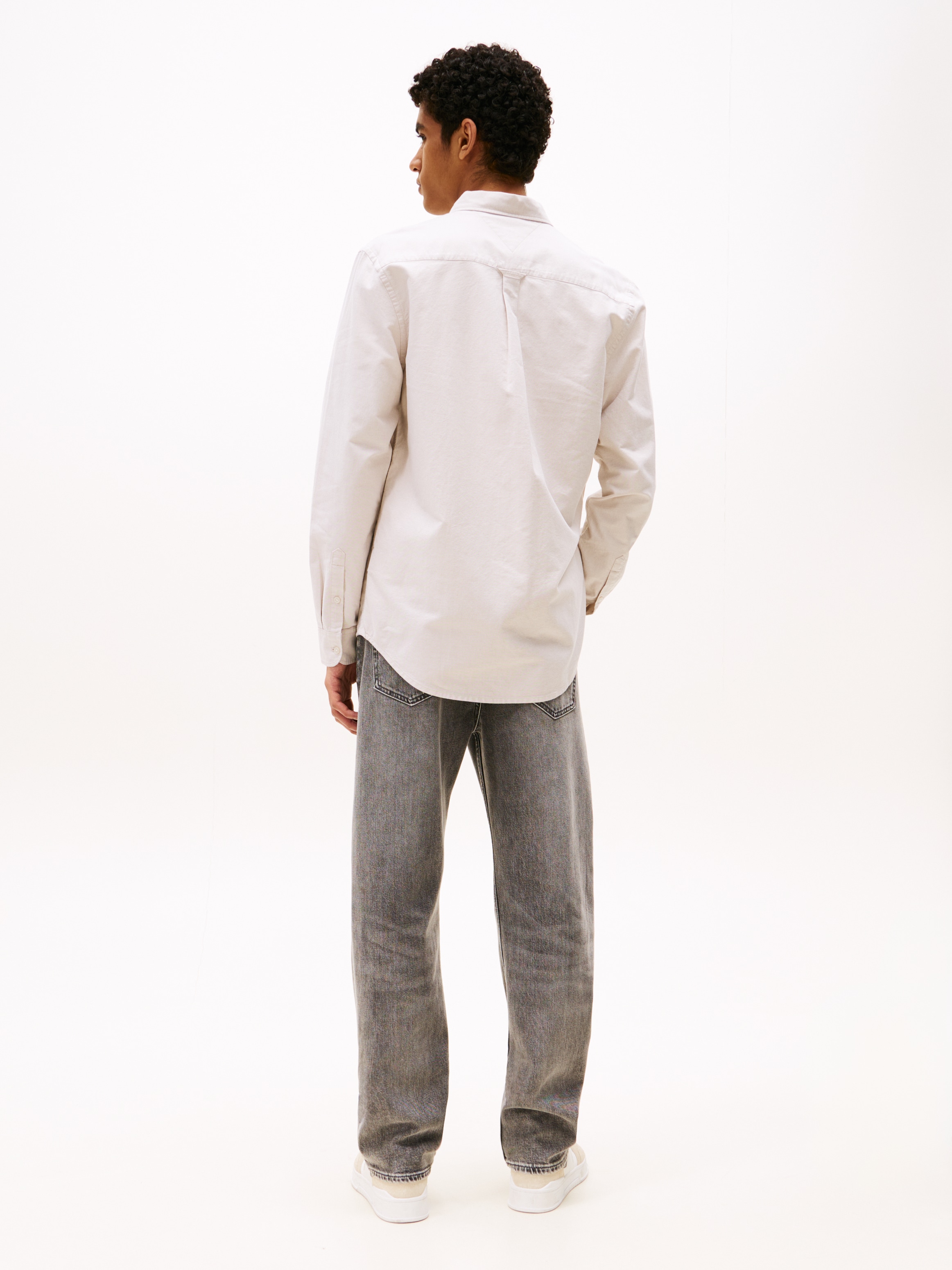 Tommy Jeans Langarmhemd »TJM REG OXFORD SHIRT EXT« Mit Rundhalsausschnitt