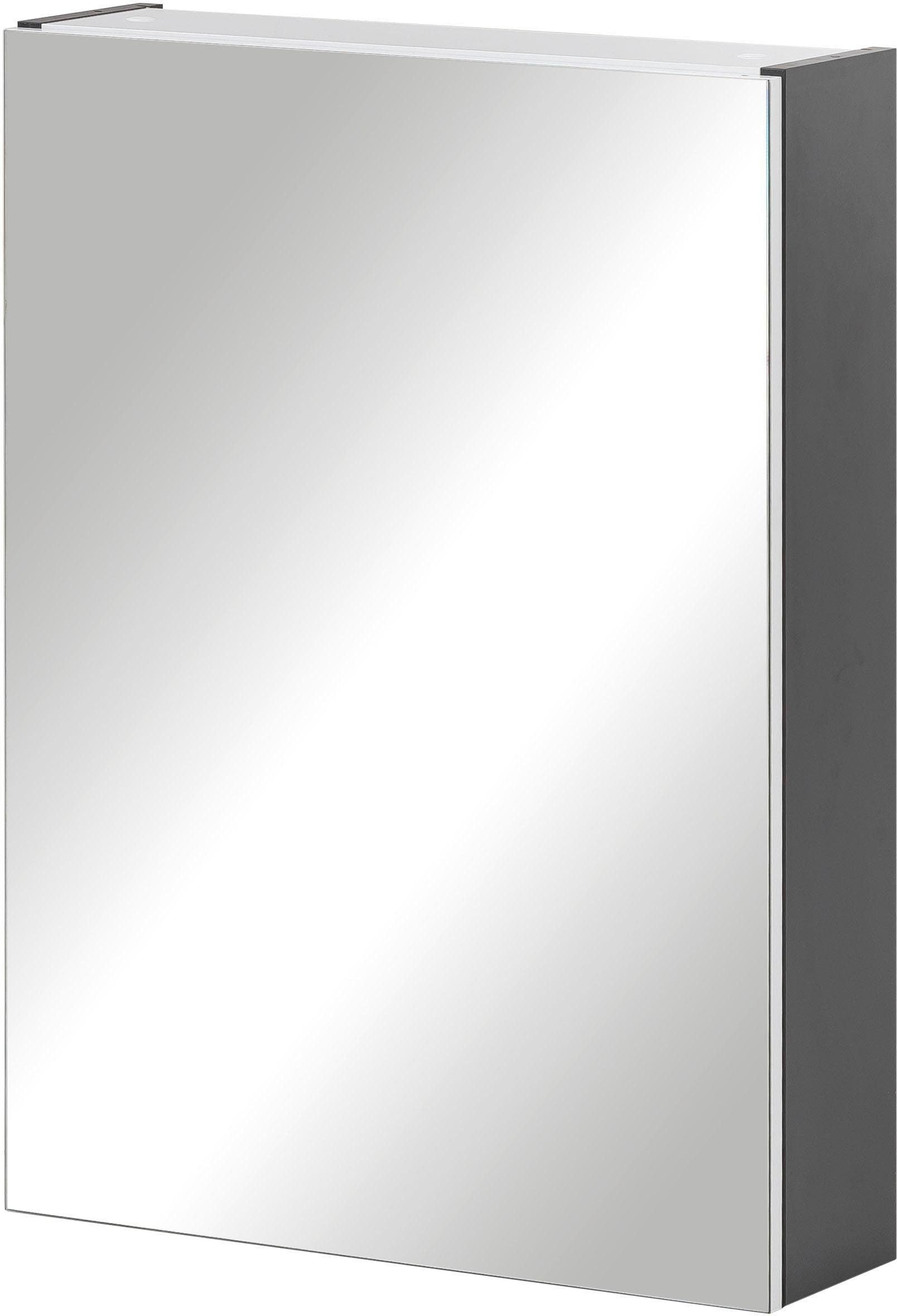 Glaseinlegeböden, Schildmeyer auf versandkostenfrei 1-türig, »Basic«, Breite in cm, 50 Spiegelschrank Made Germany