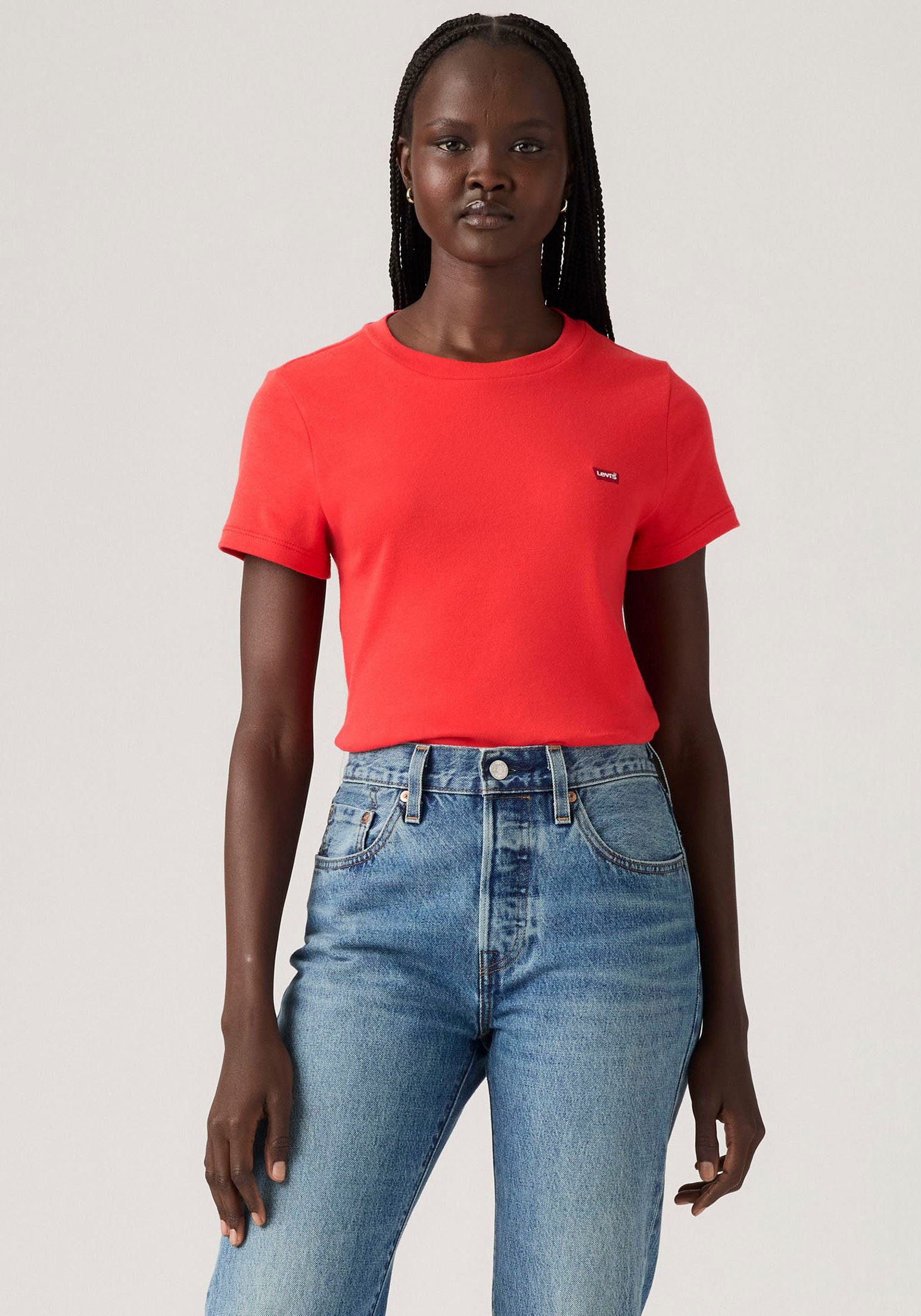 Levi's® T-Shirt »Mini-Logo« Packung, 2 Stk. mit kleiner Markenlogo-Stickerei auf der Brust