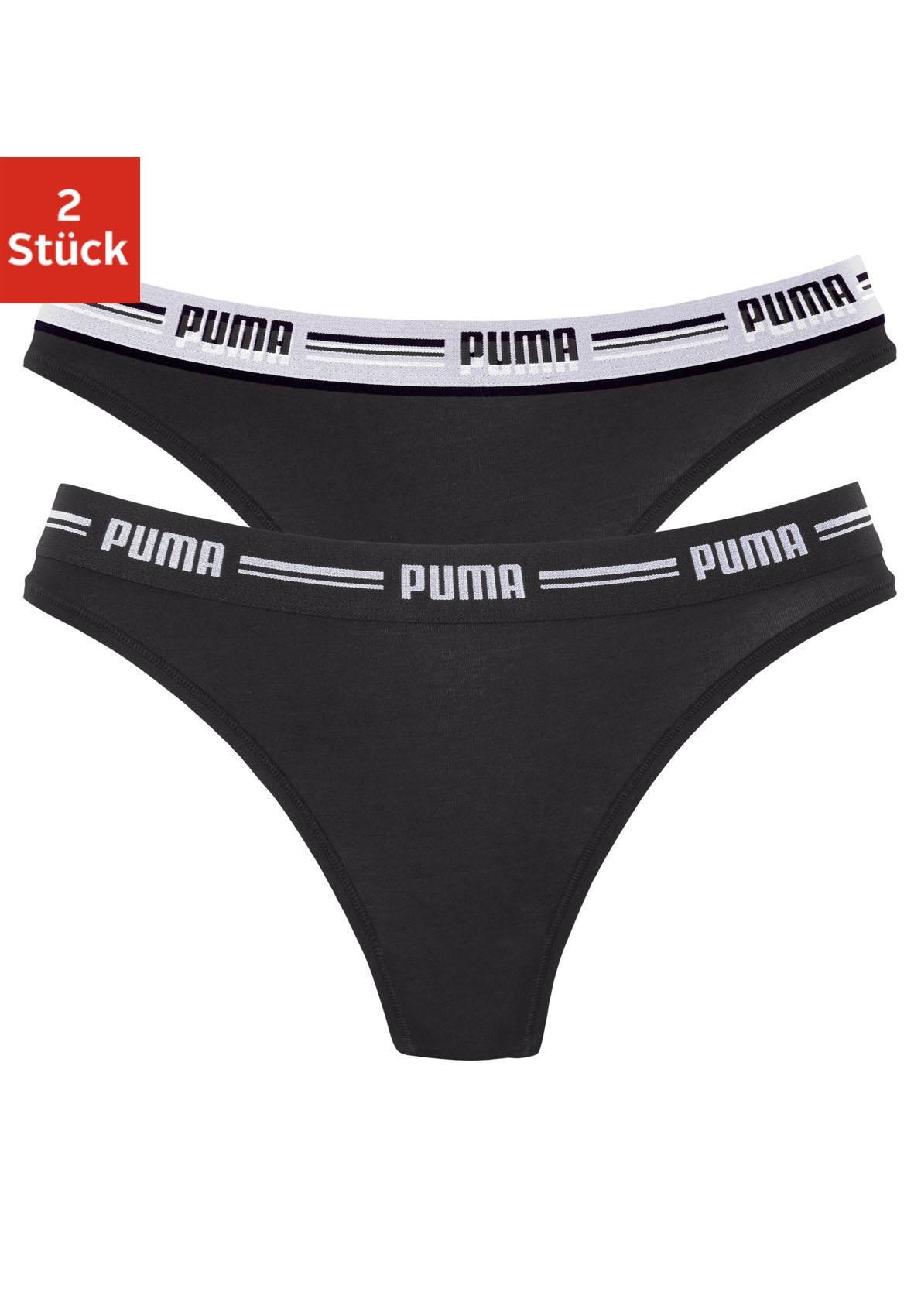 PUMA String »Iconic«, (Packung, 2er-Pack), mit weichem Logobündchen
