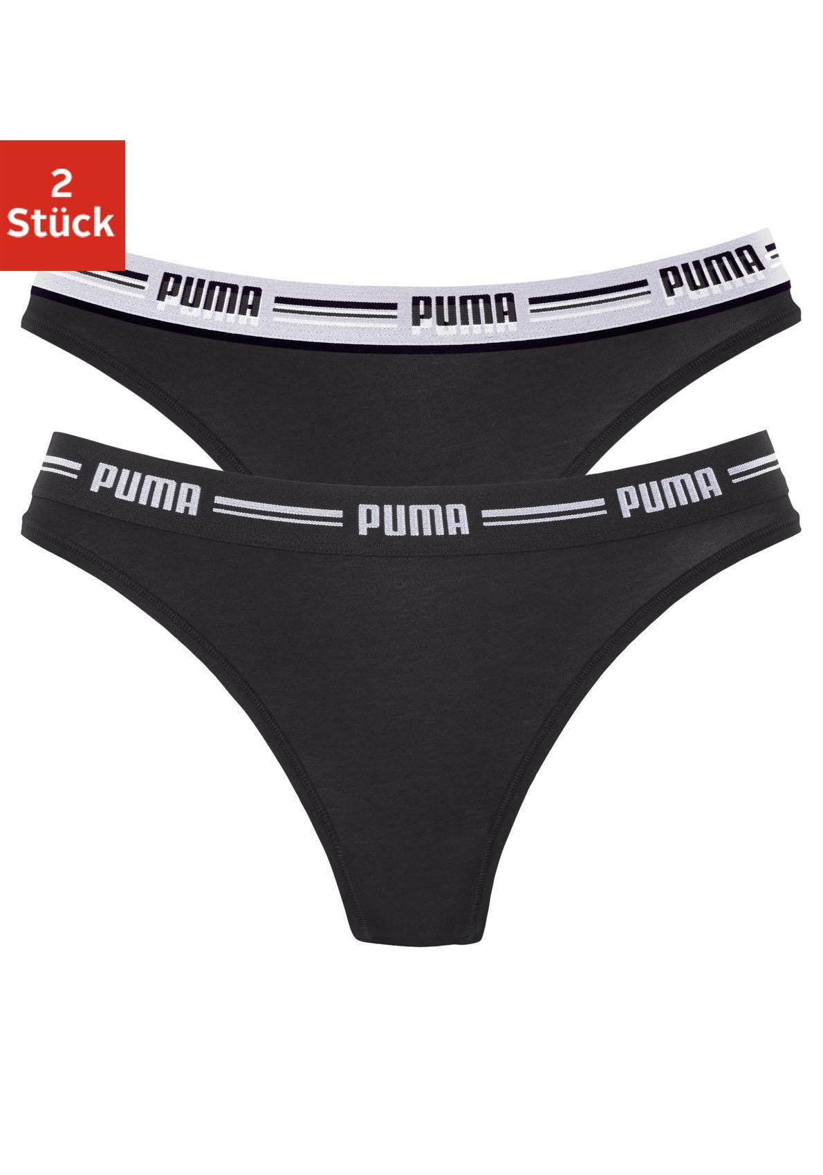 ♕ PUMA String »Iconic«, versandkostenfrei 2 (Packung, St.), auf mit weichem Logobündchen