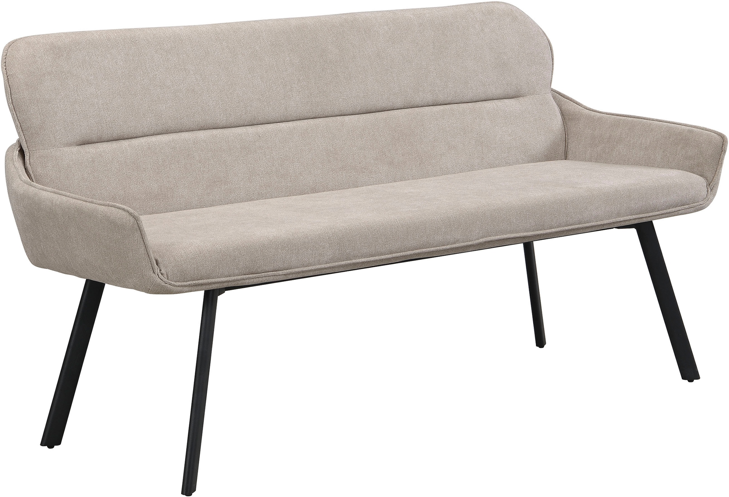 byLIVING Banc »Rico« 1 cuis tlg. gemütliche Esszimmerbank in 140 oder 160cm, hochwertiger Stoffbezug