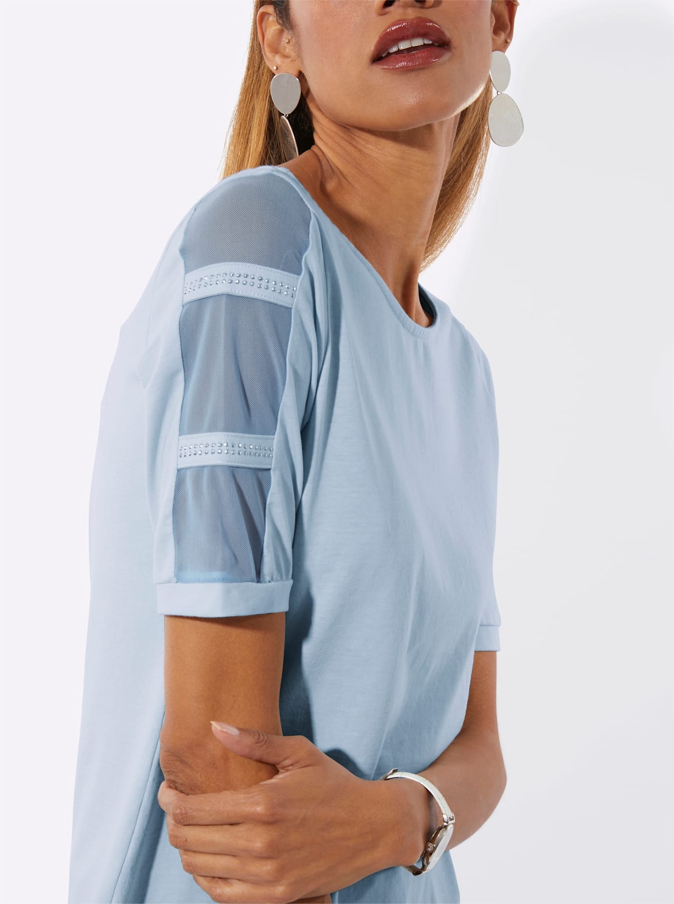 creation L Shirt à col rond »Kurzarm-Shirt« 1 pièces