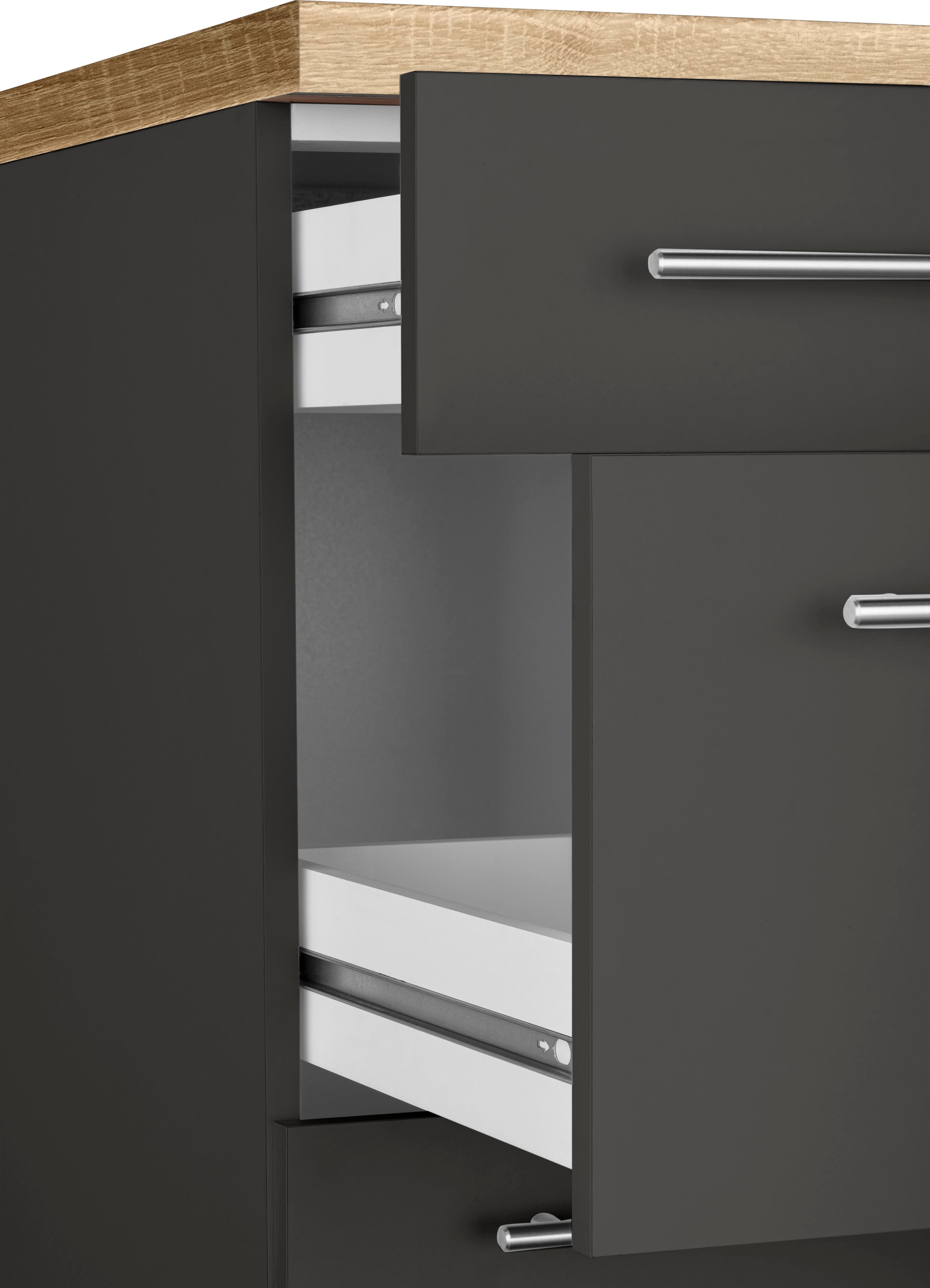 wiho Küchen Armoire basse »Unna« 50 cm breit, mit 2 grossen Auszügen