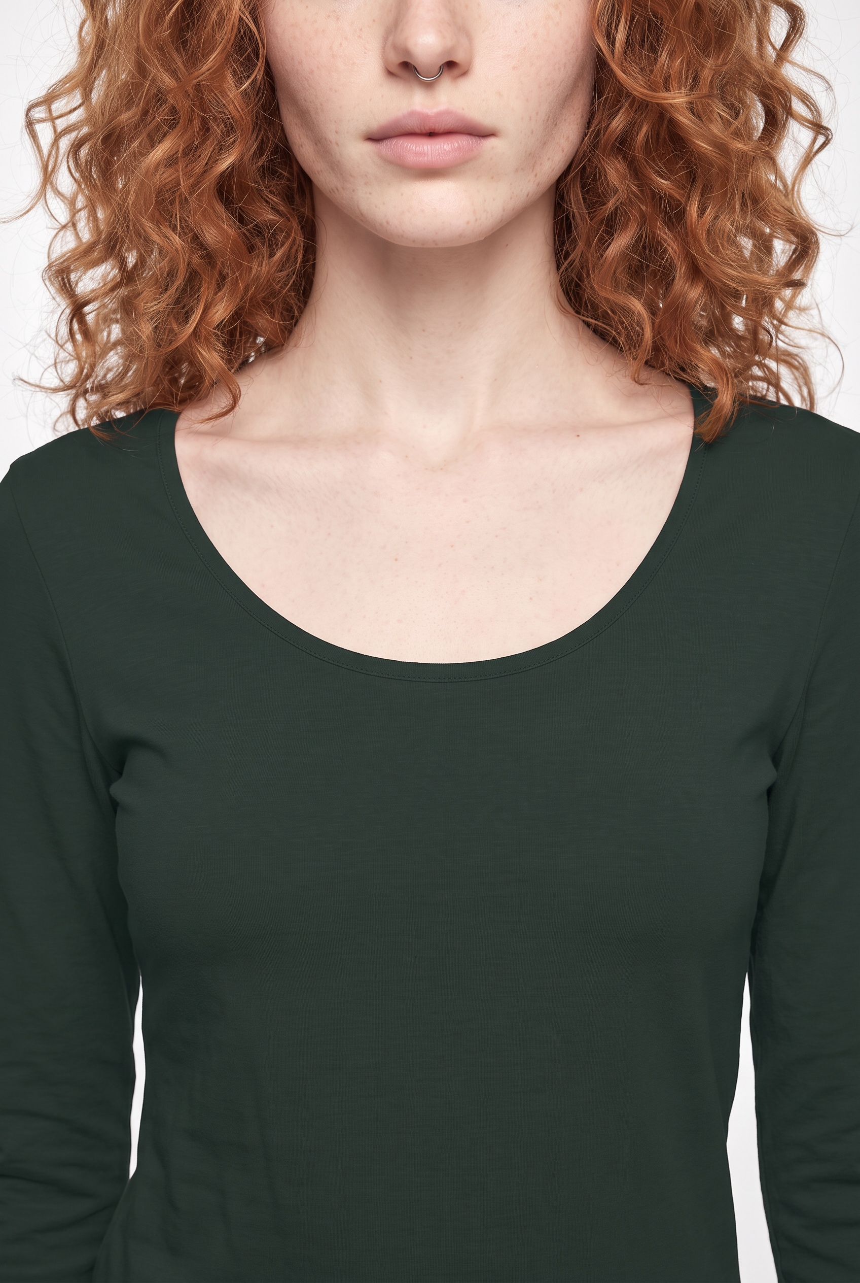 Vero Moda T-shirt à manches longues »VMMAXI MY LS SOFT UNECK NOOS« Mélange de coton, coupe slim