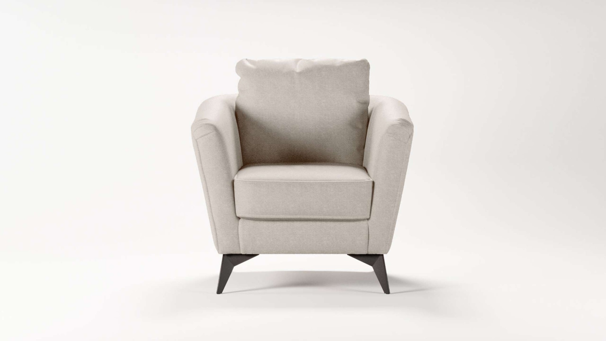Places of Style Cocktailsessel »MATTHEW Sessel, Masse B/T/H: 83/85/88 cm«, modern, mit Rückenkissen