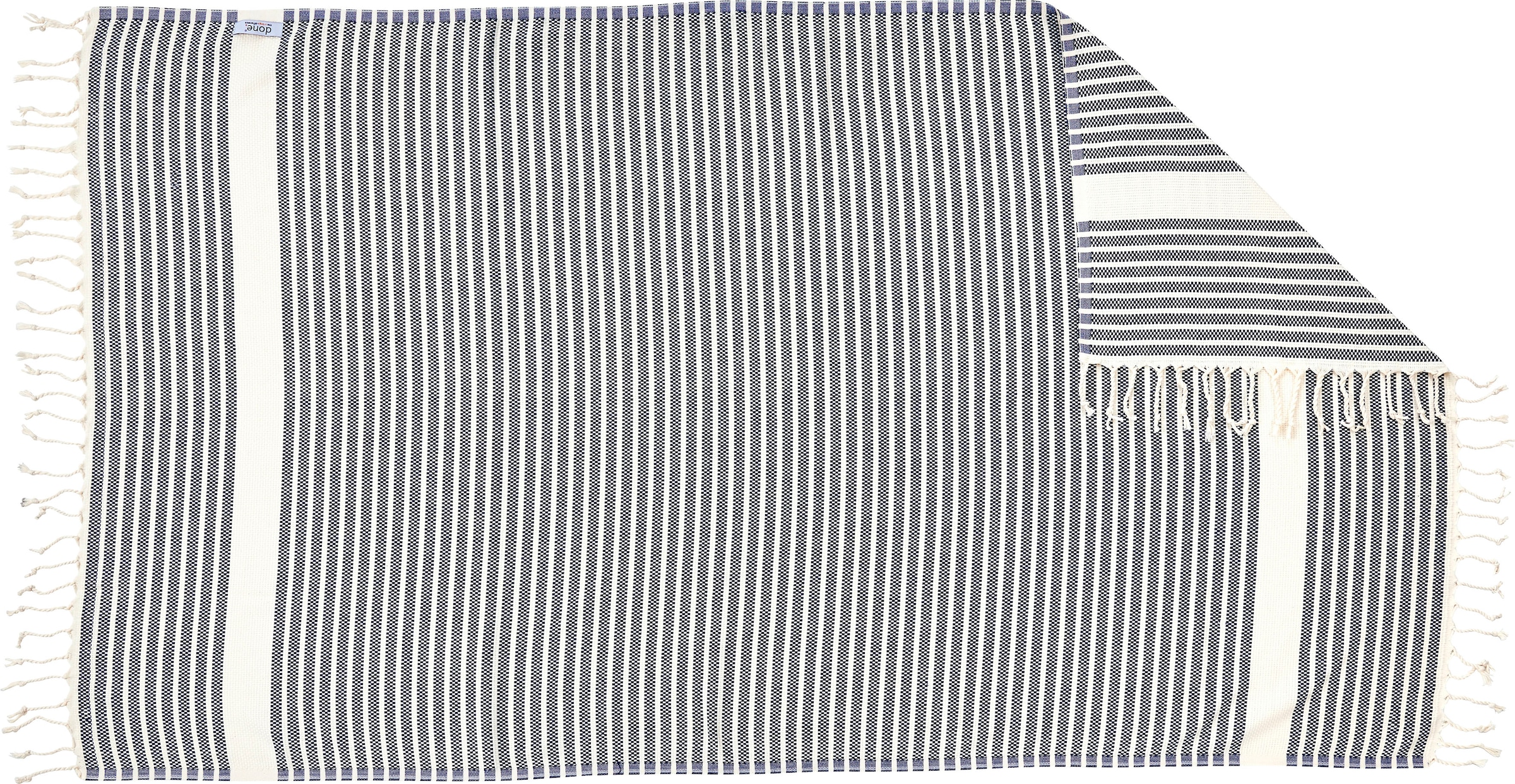 done.® Plaid »Lounge Stripes« Leichtes Plaid mit geknoteten Fransen