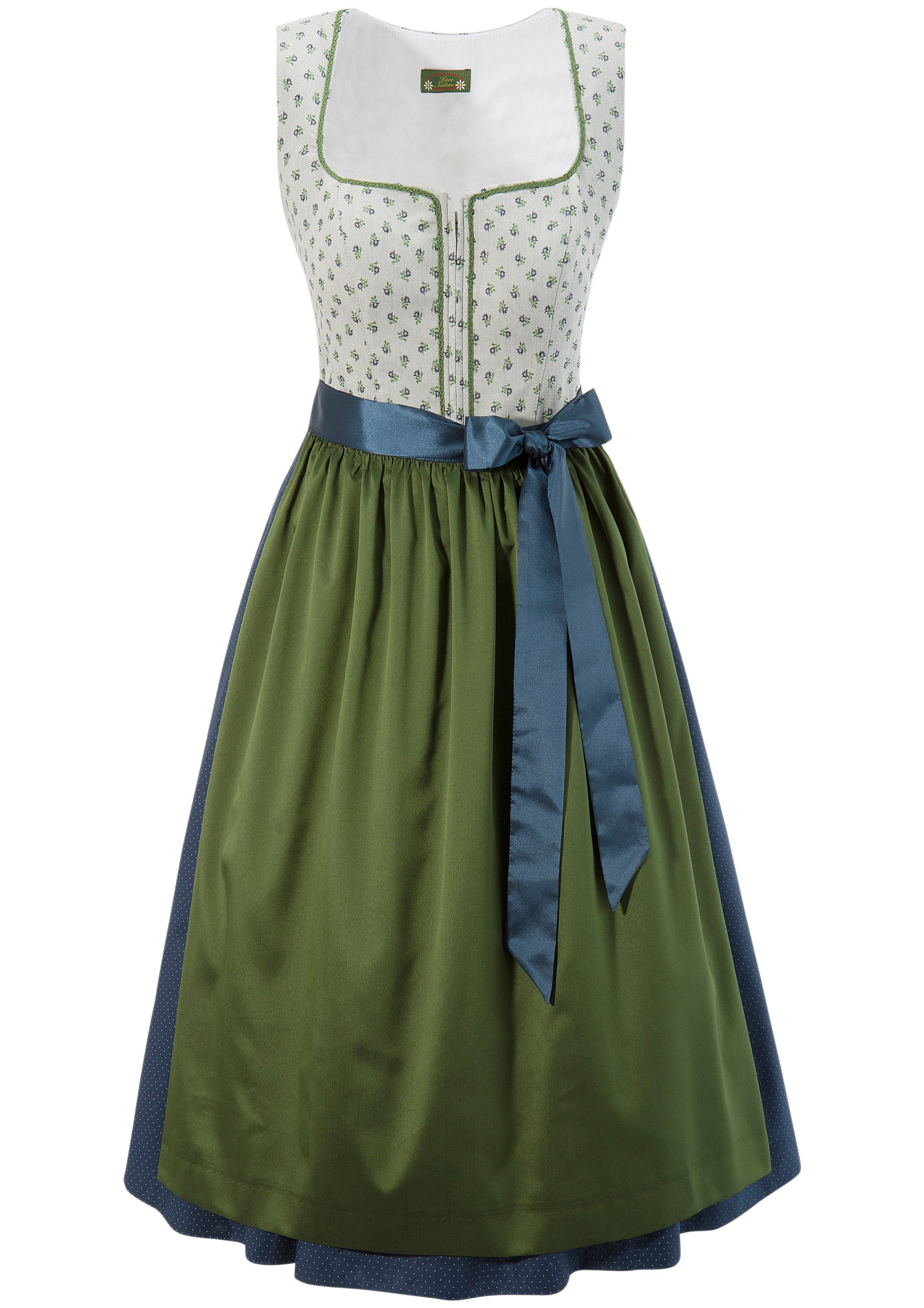 Dirndl midi mit Webmuster