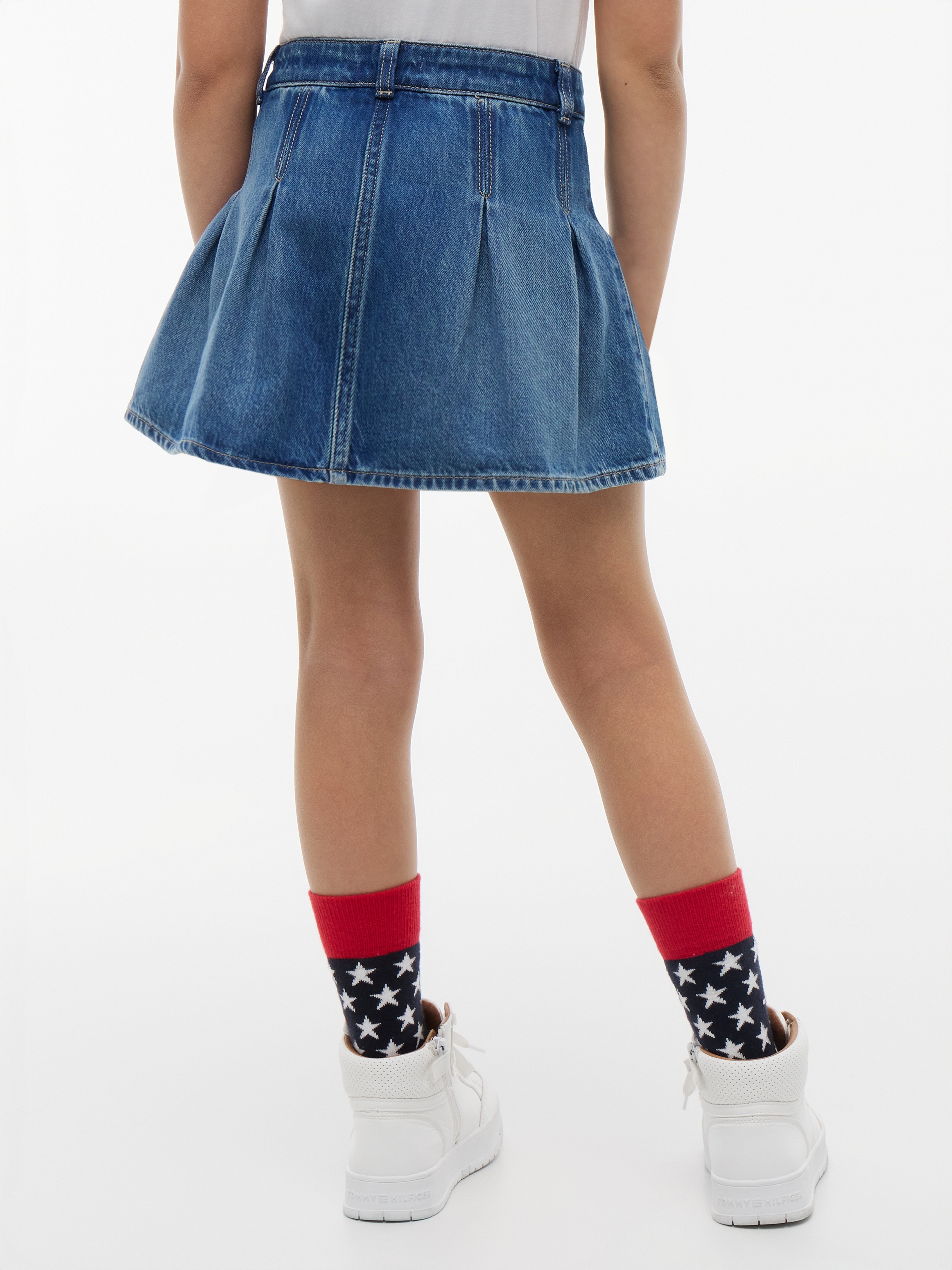 Tommy Hilfiger Jeansrock Regular Fit, Kinder bis 16 Jahre, leicht ausgestellte Silhouette