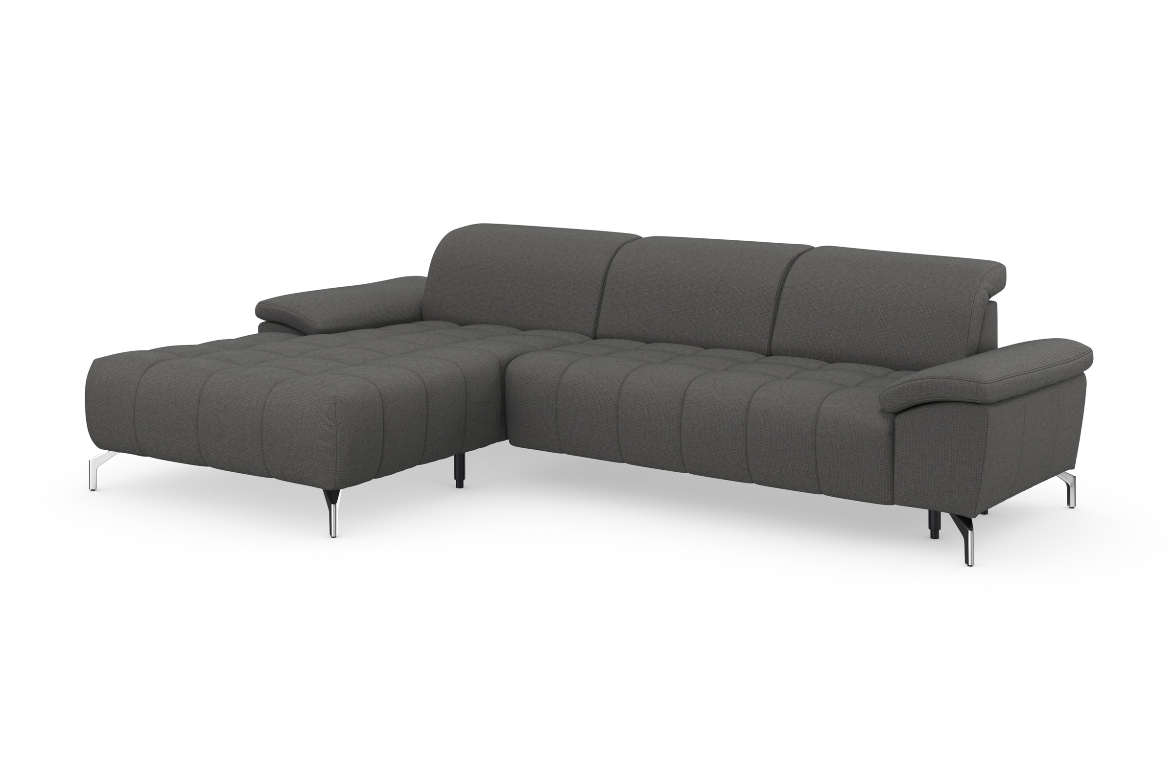 sit&more Ecksofa »Cool L-Form«, wahlweise mit Kopfteilverstellung und Vorziehsitz, motorisch