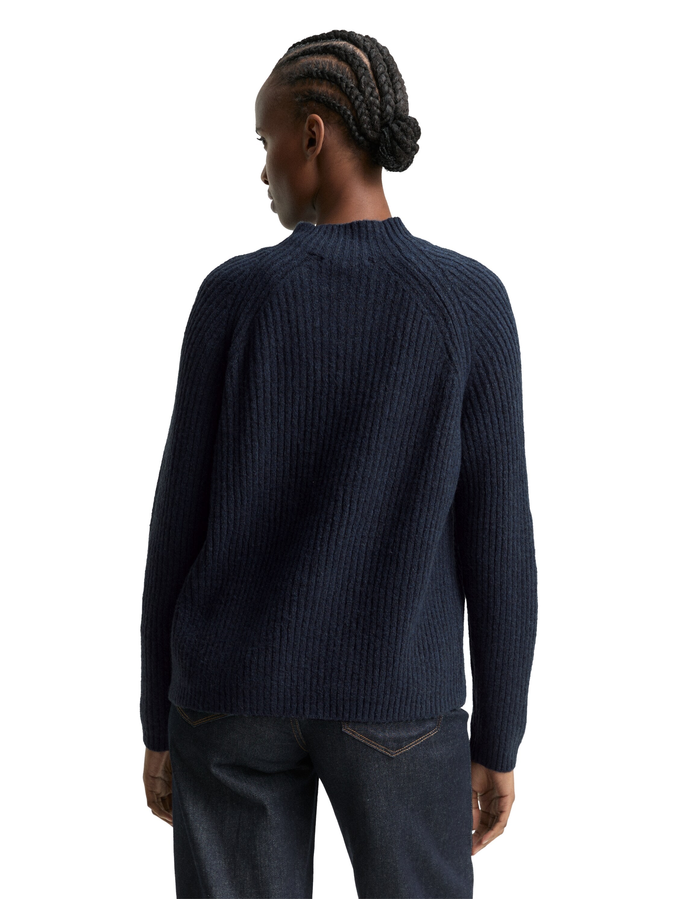 TOM TAILOR Denim Pull en tricot mit Stehkragen