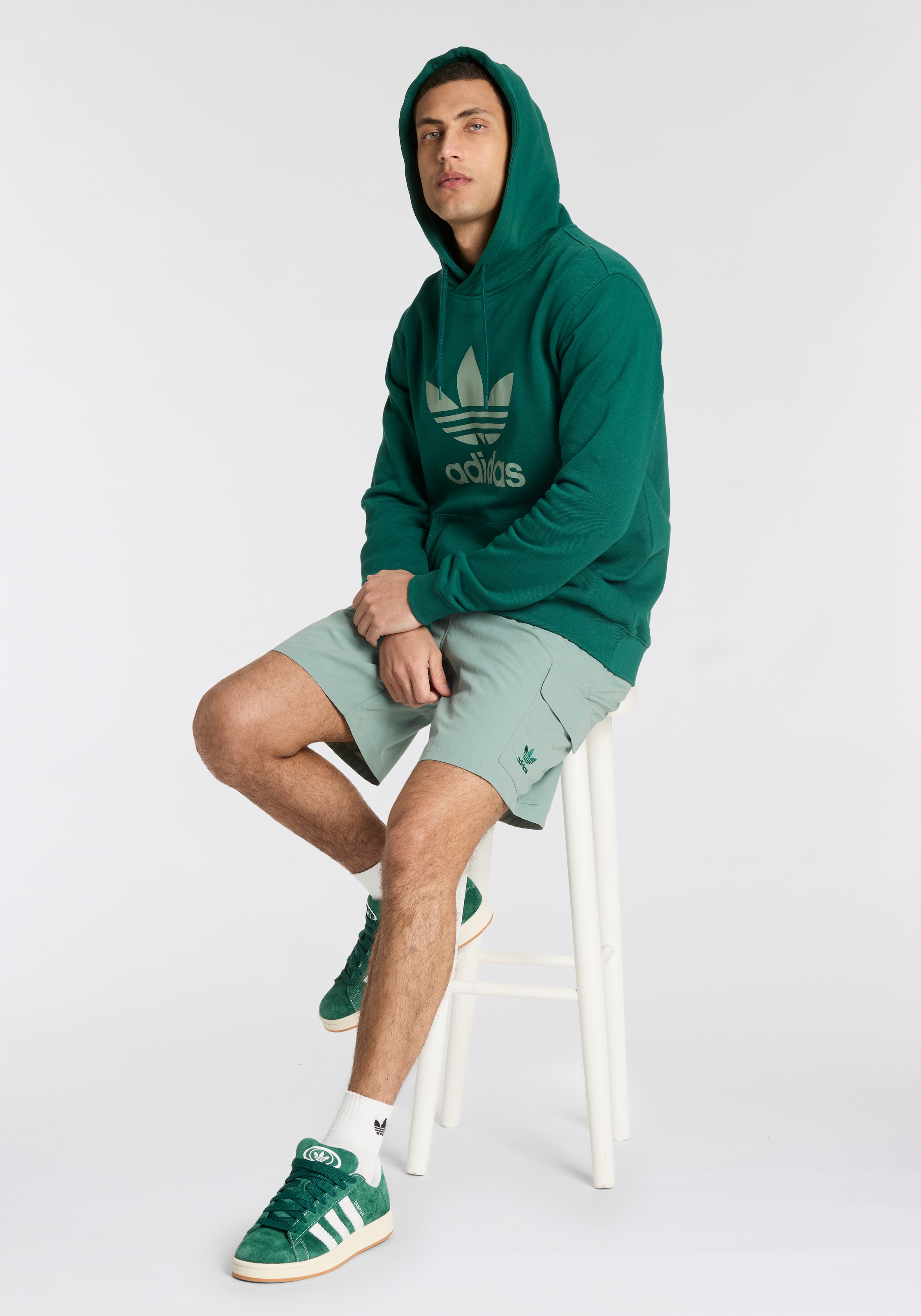 adidas Originals Kapuzensweatshirt »TREFOIL HOODY«, Hoodie, Kapuzenpullover mit grossem Logoprint
