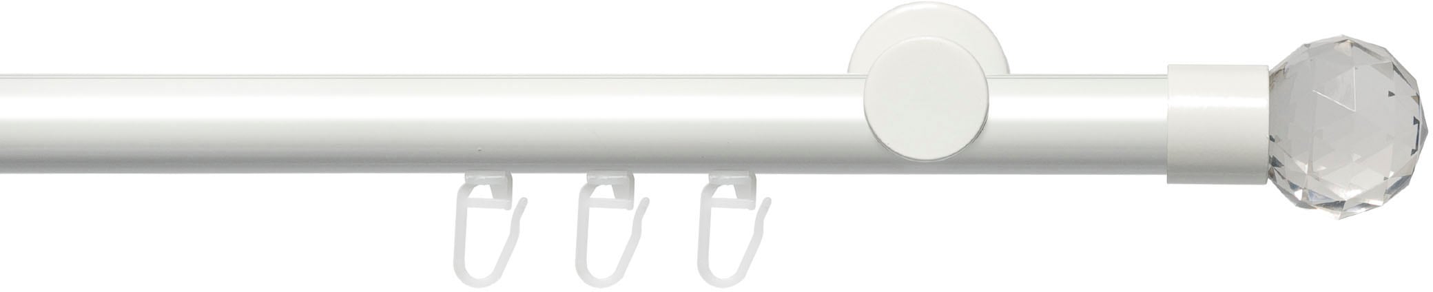 Image of Liedeco Gardinenstange "Innenlaufgarnitur 20 mm Power Facettkugel" Ø 20 mm 1 läufig-läufig Fixmass Gardinenstange Komplett