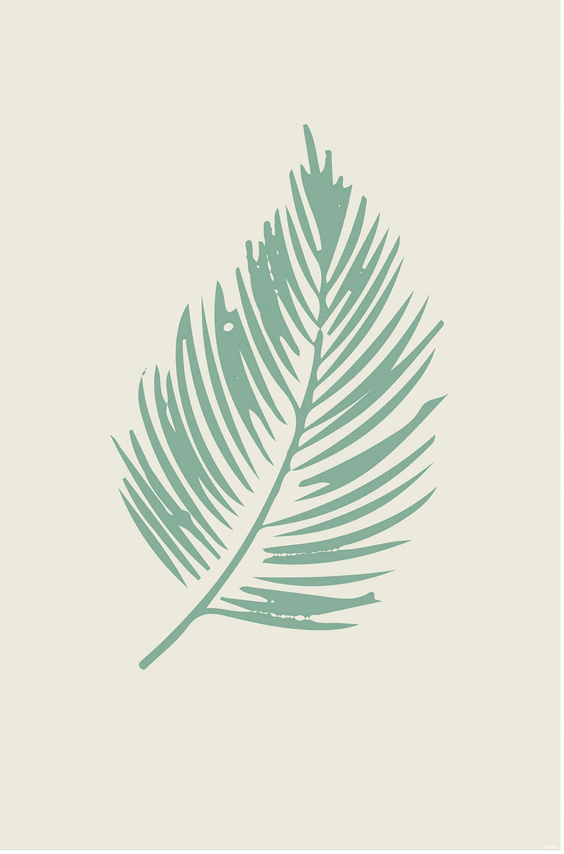 Image of Komar Wandbild »Winter Tropics Black Panther Palm Leaf«, (1 St.), Deutsches Premium-Poster Fotopapier mit seidenmatter Oberfläche und hoher Lichtbeständigkeit für fotorealistische Drucke mit gestochen scharfen Details und hervorragender Farbbrillanz. bei 