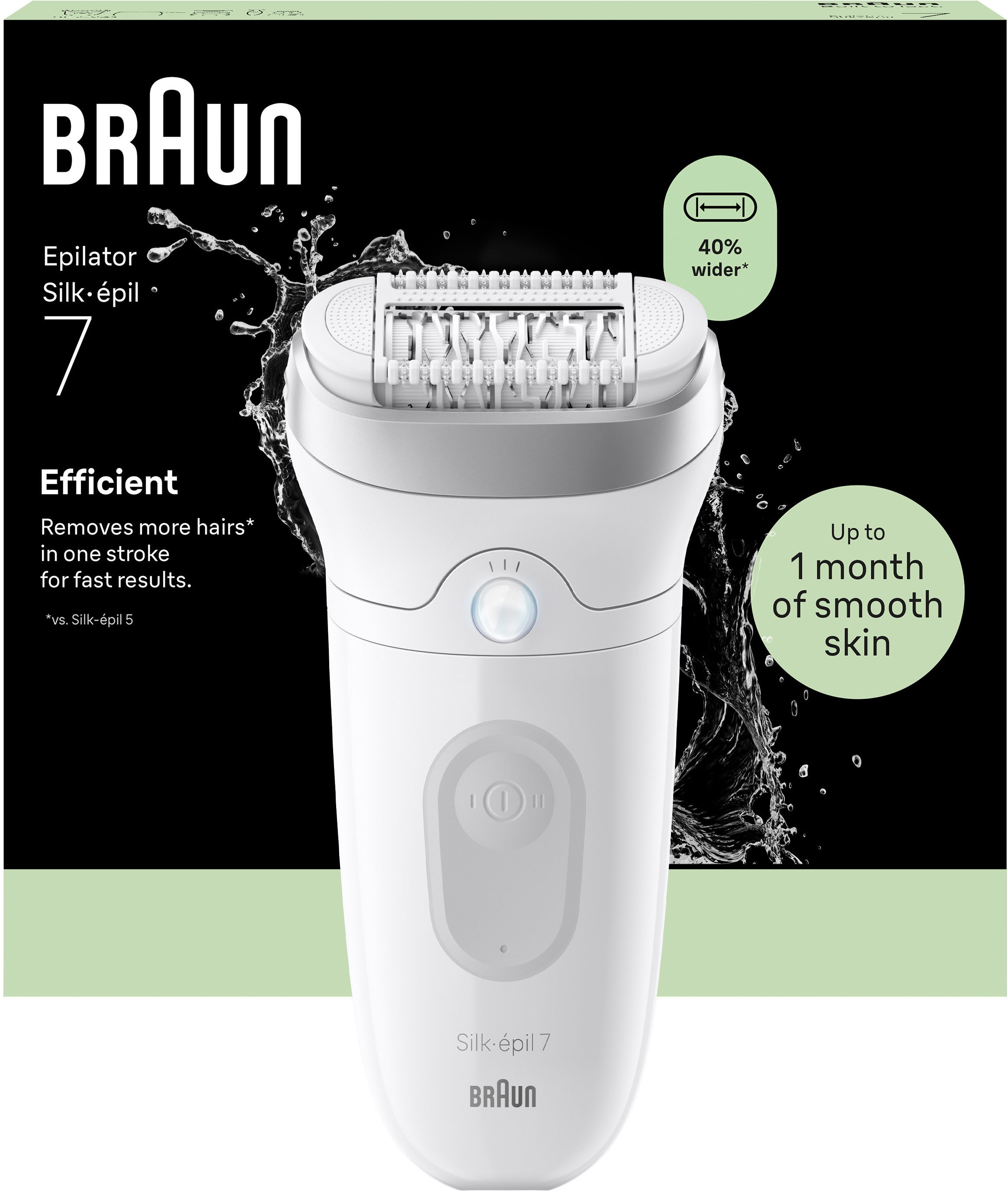 Image of Braun Epilierer "Silk-épil 7 SE7-011 (Modell 2026) 7-000 (Modell 2025)" Massagerollenaufsatz, Wet&Dry