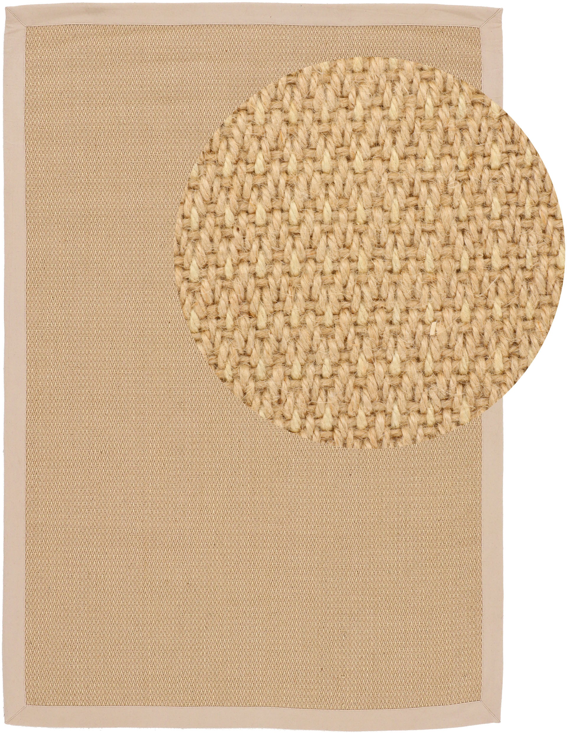 Image of carpetfine Teppich »Sisal Sofia«, rechteckig, 5 mm Höhe, Wendeteppich aus 100% Jute, Wohnzimmer bei Ackermann Versand Schweiz