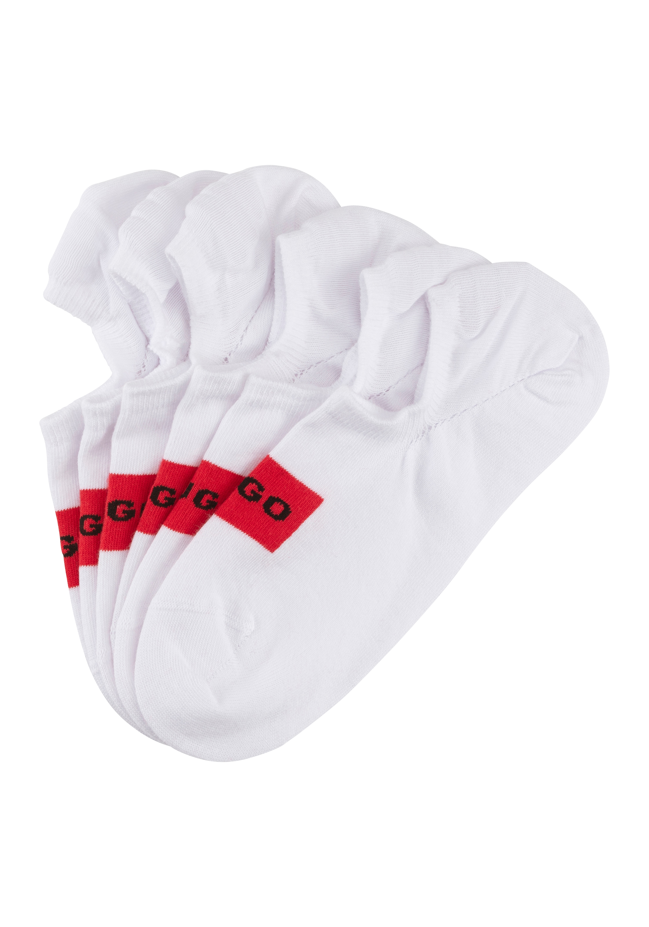 Image of HUGO Underwear Freizeitsocken "3P LC LABEL CC" Packung, 3 Stk. tlg. mit Logostickerei