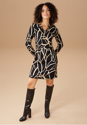 Aniston SELECTED Jerseykleid, mit elegantem Muster - NEUE KOLLEKTION kaufen