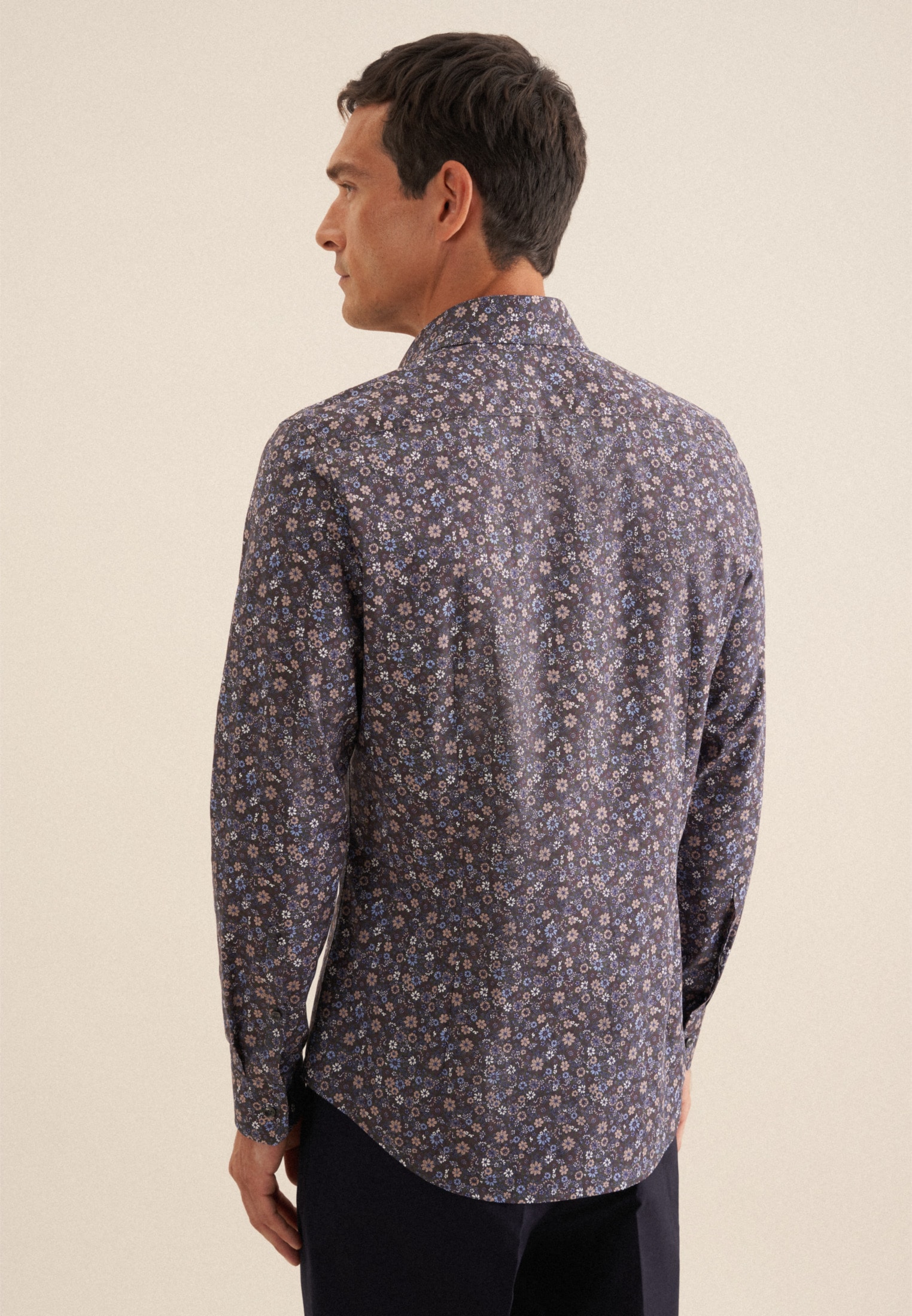 seidensticker Businesshemd »Shaped«, Shaped Langarm Kentkragen Floral