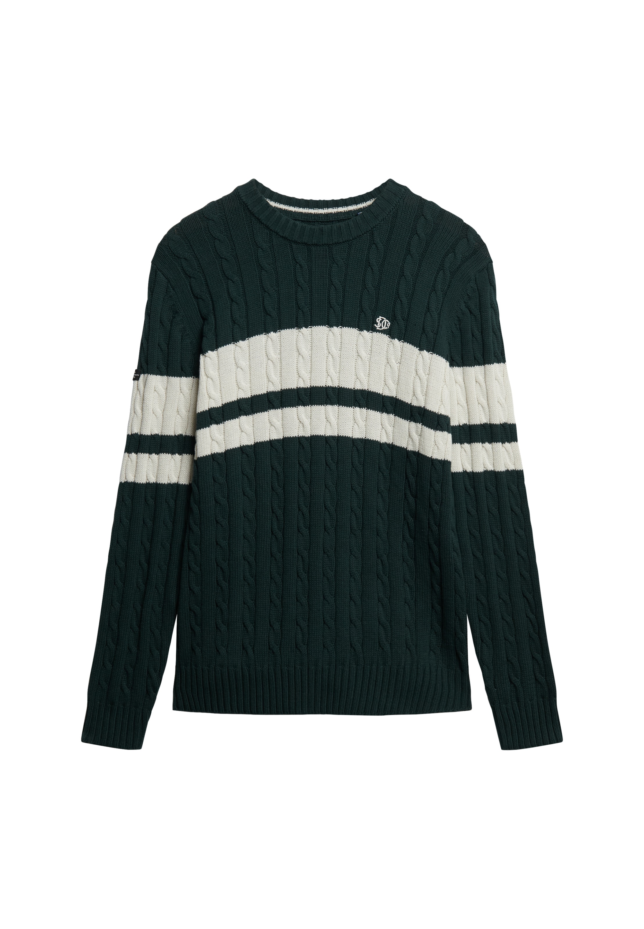 Superdry Strickpullover »Cotton Stripe Cable Jumper«