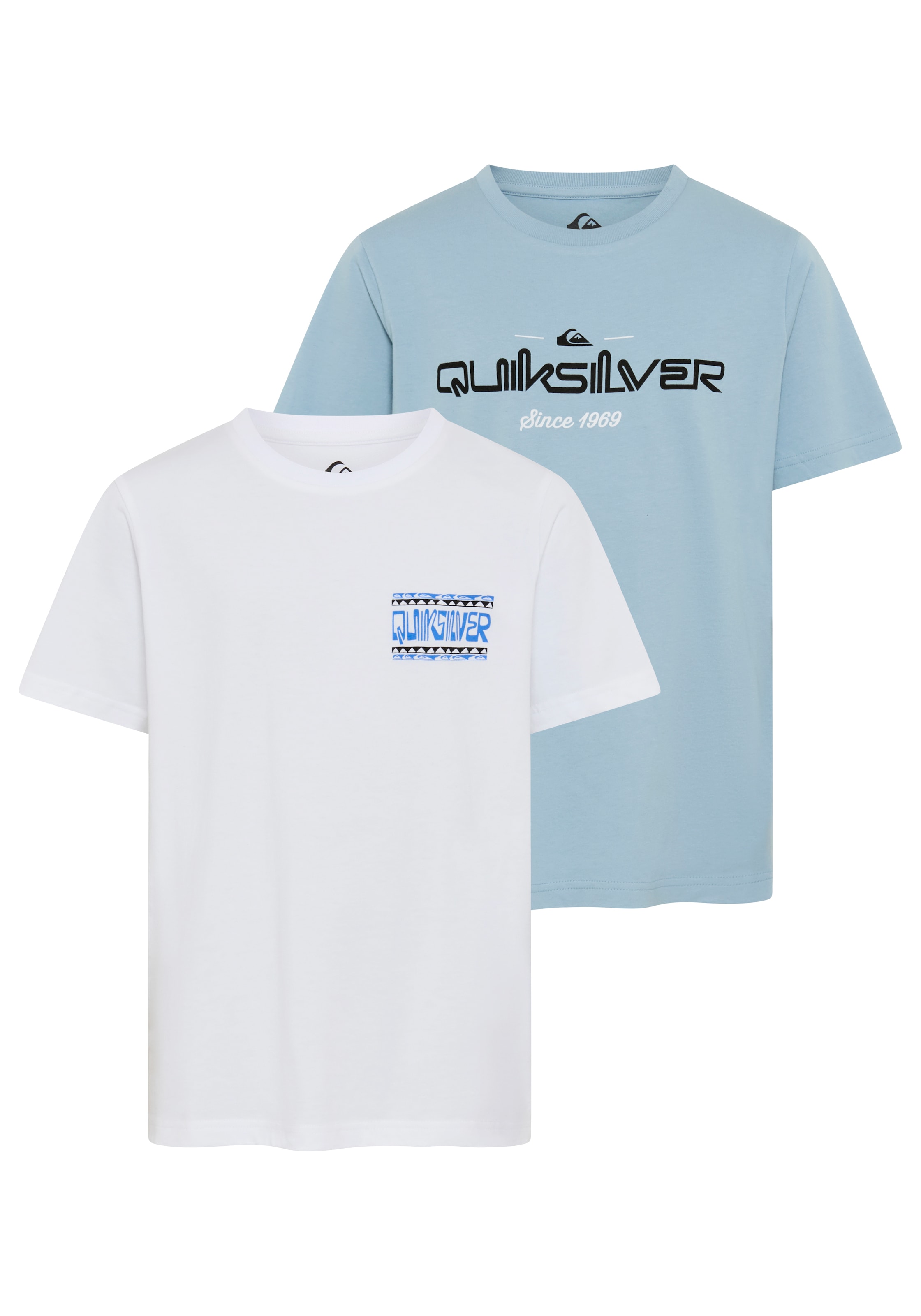 Image of Quiksilver T-Shirt "WRAP FRAM CRAZY SESHORT SLEEVE SHORT SLEEVE PAK Y" 2 sportliche Passform, Kurzarm, sportlich, im 2er-Pack, für Kinder