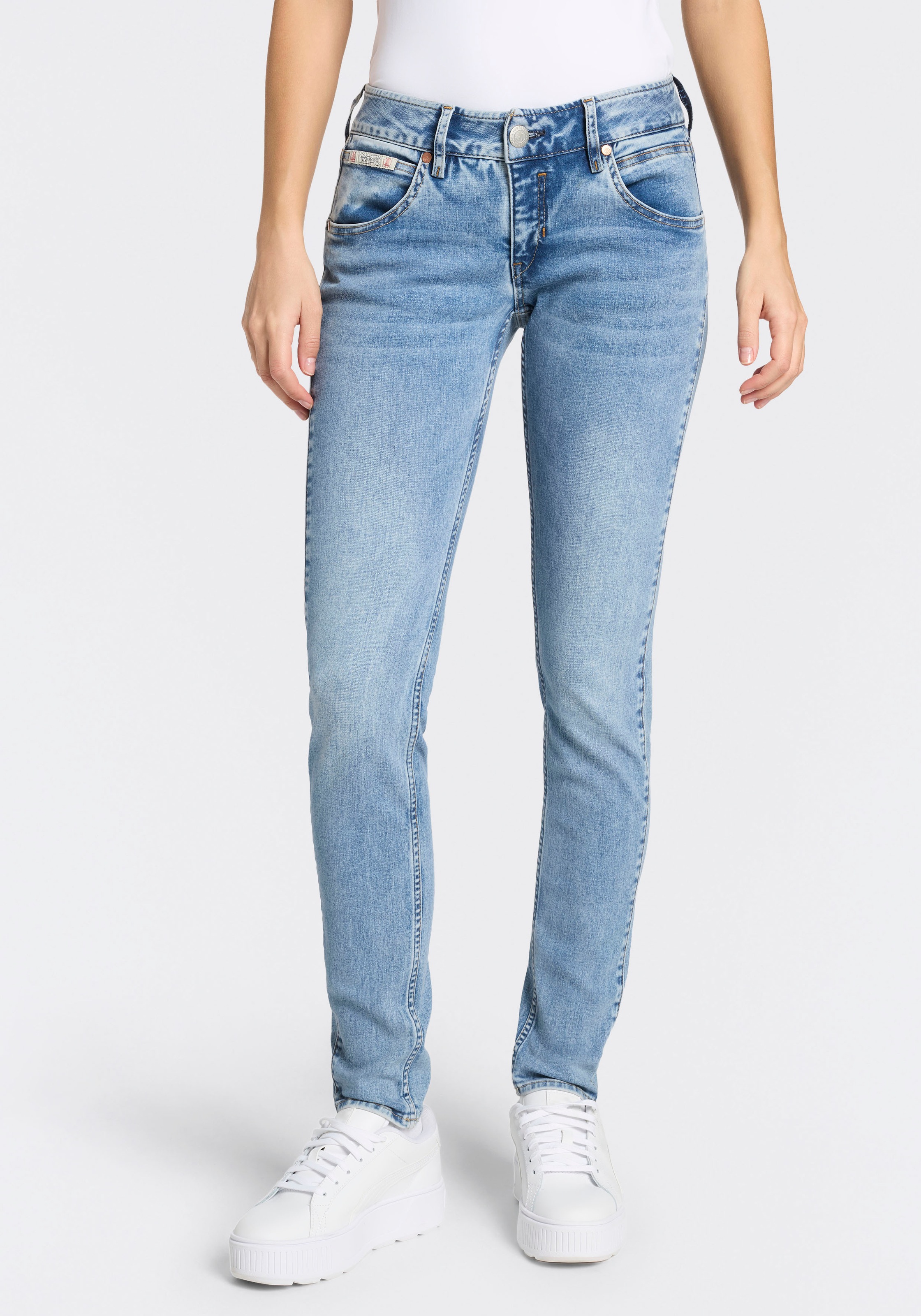 Image of Herrlicher Slim-fit-Jeans "Touch Slim Denim" mit besonderer Nahtführung