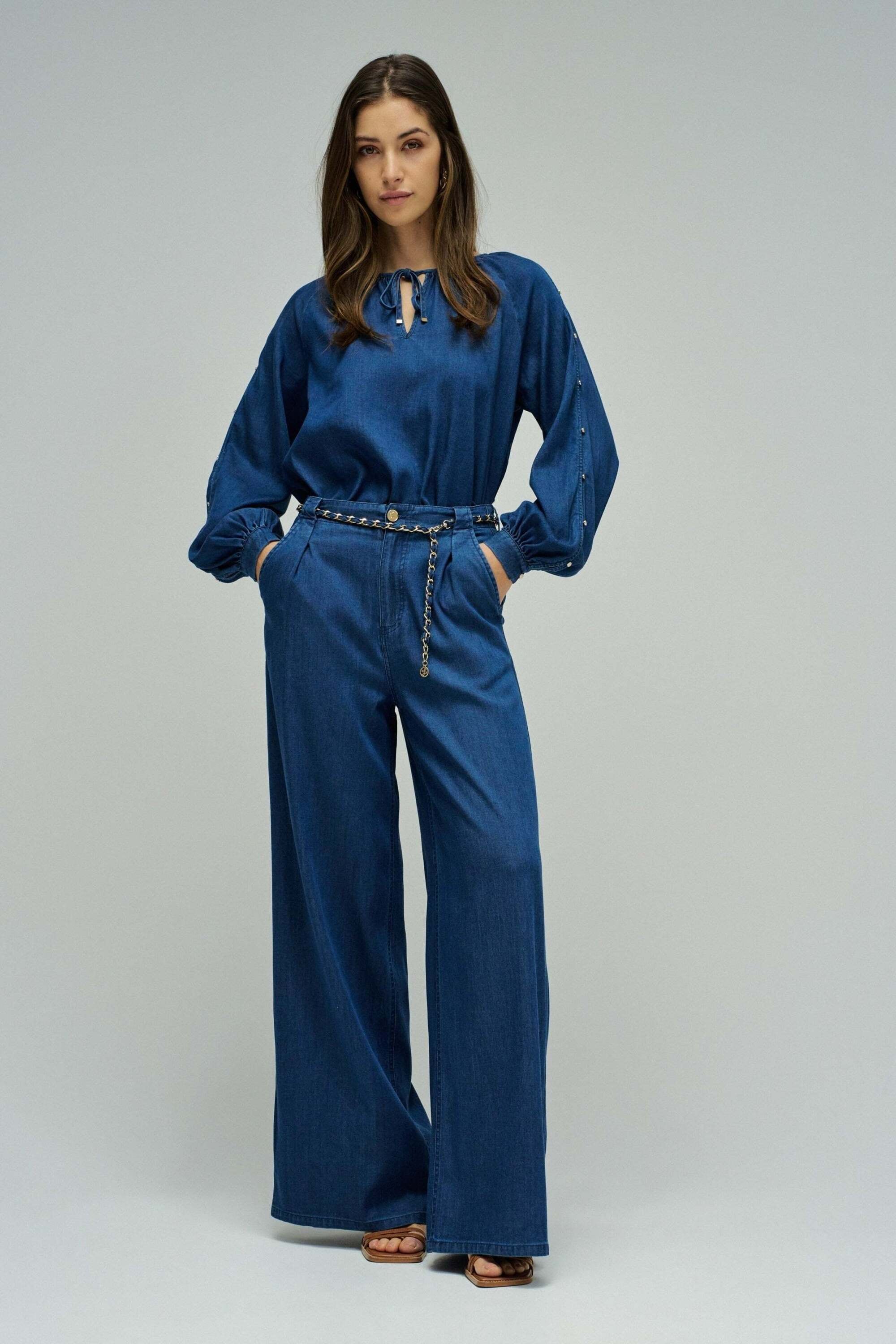 Salsa Langarmbluse »Salsa Jeans Langarmbluse Sleeveless Belt«