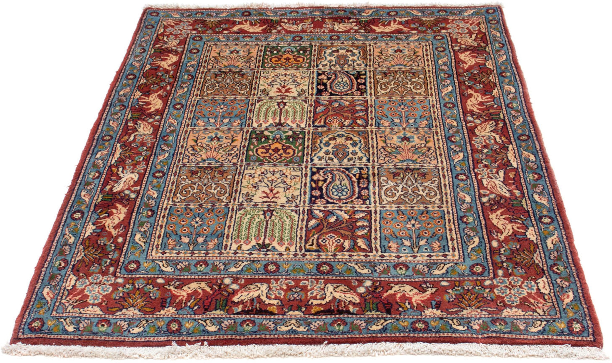 Image of morgenland Orientteppich »Perser - Classic - 141 x 103 cm - mehrfarbig«, rechteckig, 10 mm Höhe, Wohnzimmer, Handgeknüpft, Einzelstück mit Zertifikat bei Ackermann Versand Schweiz