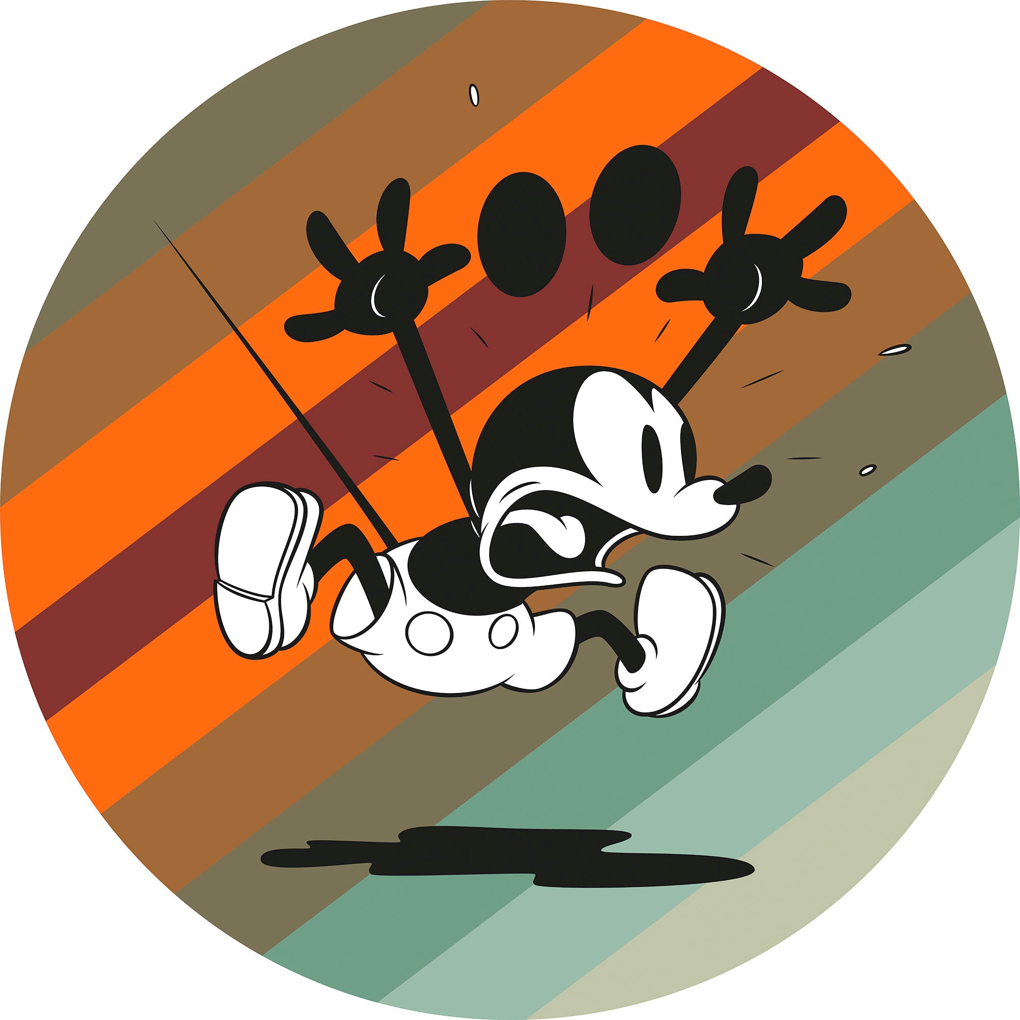 Image of Komar Wandtattoo »Mickey Mouse up and away«, (Set, 1 St., Komar Dot), Selbstklebende und runde Vliestapete (130 g/m²) - ein Stück mit Ø Durchmesser 125 cm bei Ackermann Versand Schweiz