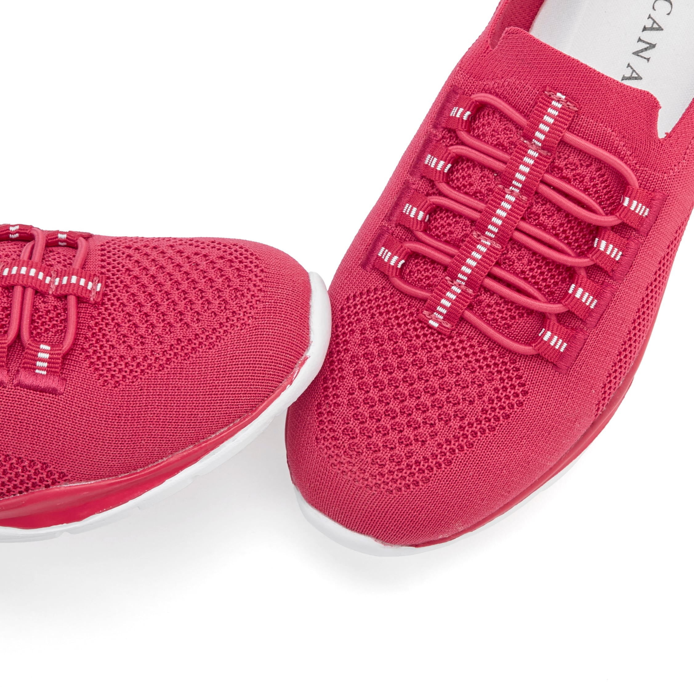 LASCANA Sneaker »Slipper, Halbschuh, leichtes Meshmaterial«, zum Reinschlüpfen mit elastischen Schnürbändern VEGAN