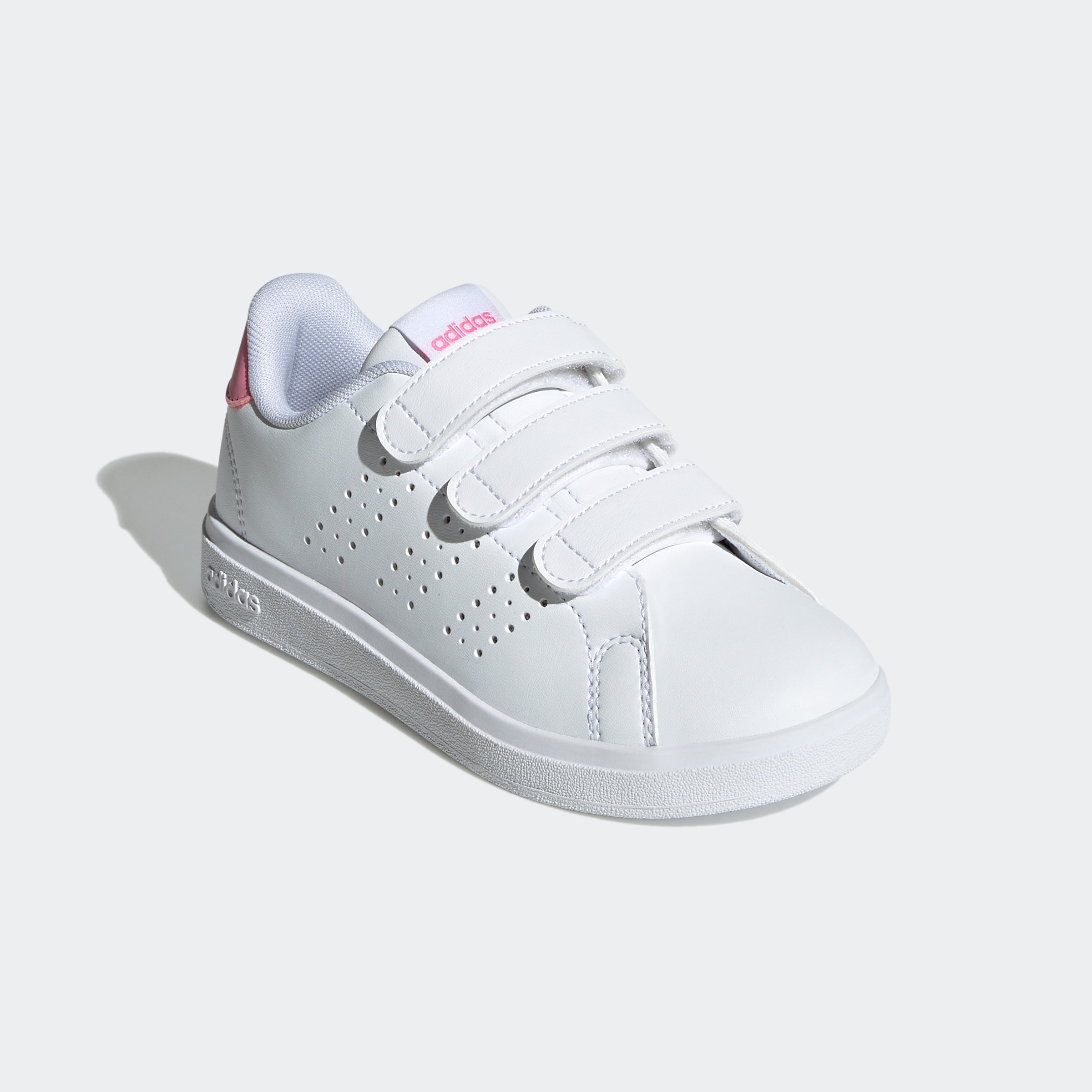 adidas Sportswear Klettschuh »ADVANTAGE BASE 2.0 KIDS«, Design auf den Spuren des adidas Stan Smith