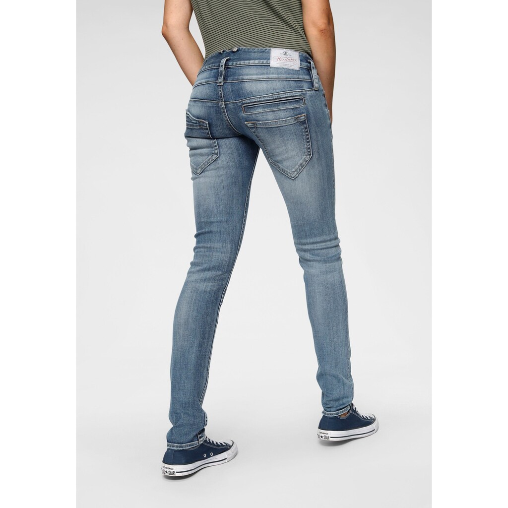 Herrlicher Röhrenjeans »PITCH SLIM REUSED DENIM«