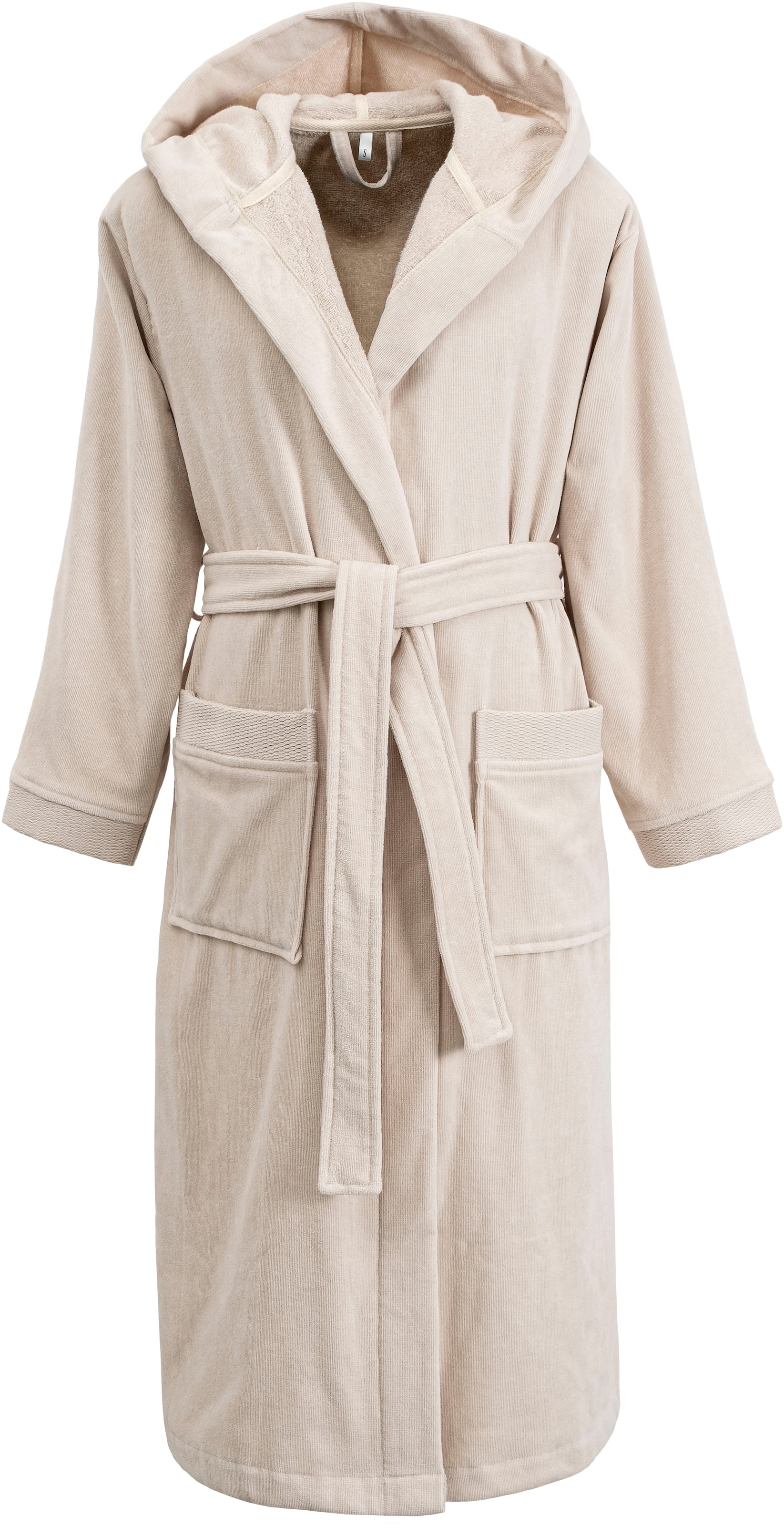 GOODproduct Peignoir de bain unisexe »Fenya, 330 g/m², Premium, Hotelbademantel, Morgenmantel,  Sauna & Spa« 1 cuis Reissverschlusstaschen, weich mit GRATIS-Zugabe: 1x Duschtuch 70x140 cm