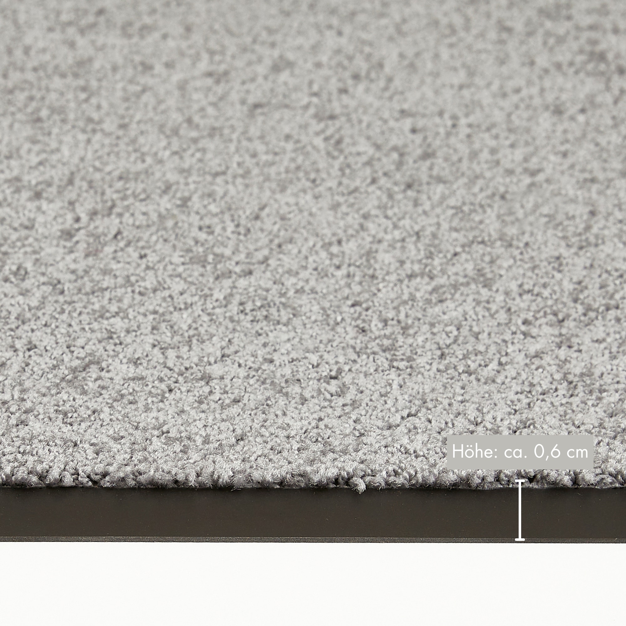 my home Fussmatte »Emil, Made in Netherlands«, rechteckig, 6 mm Höhe, Schmutzfangmatte, Uni Farben, rutschhemmend, waschbar (Handwäsche)