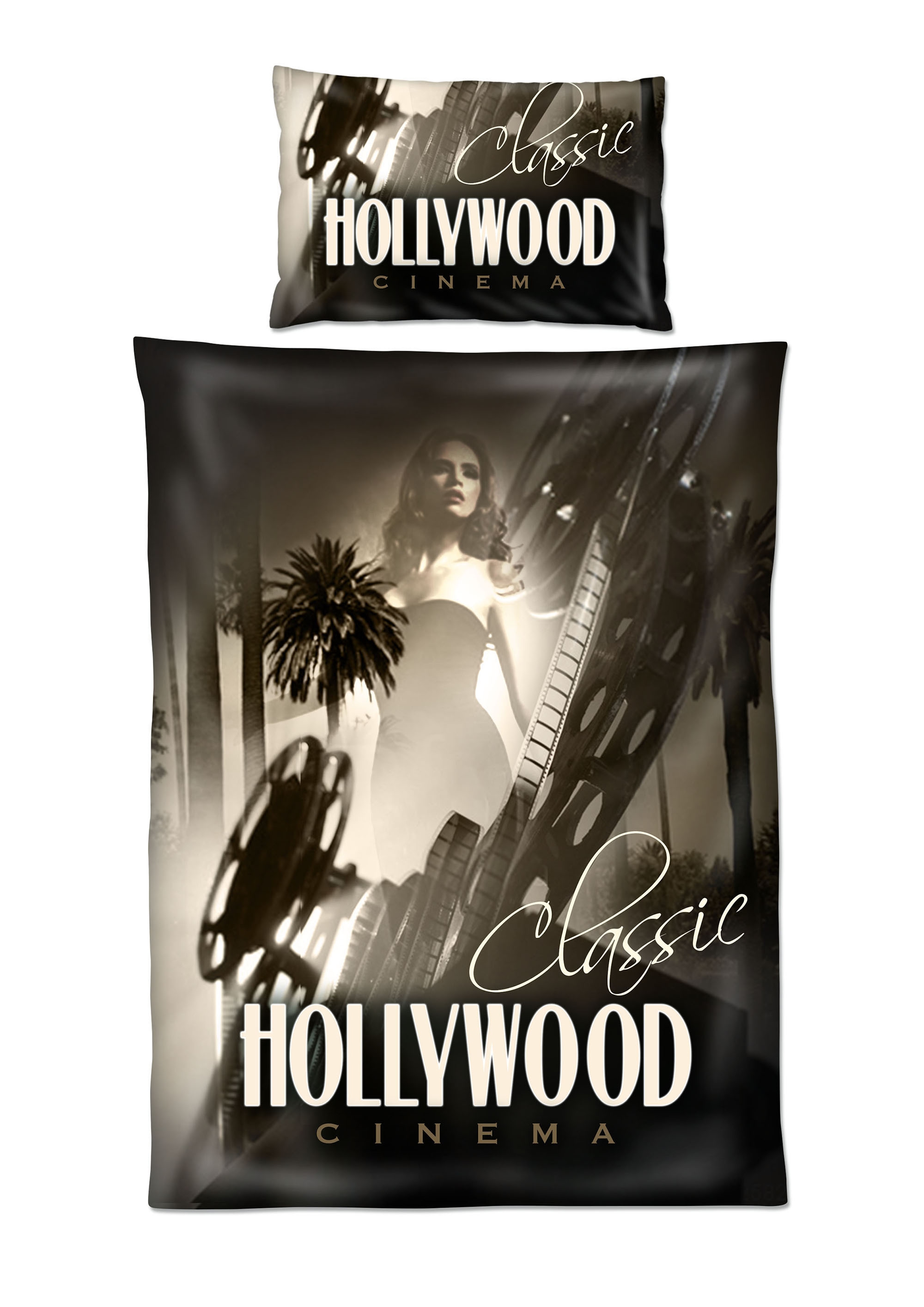 HOME FASHION Bettwäsche »Renforcé-Bettwäsche »Hollywood««, (2 tlg.)