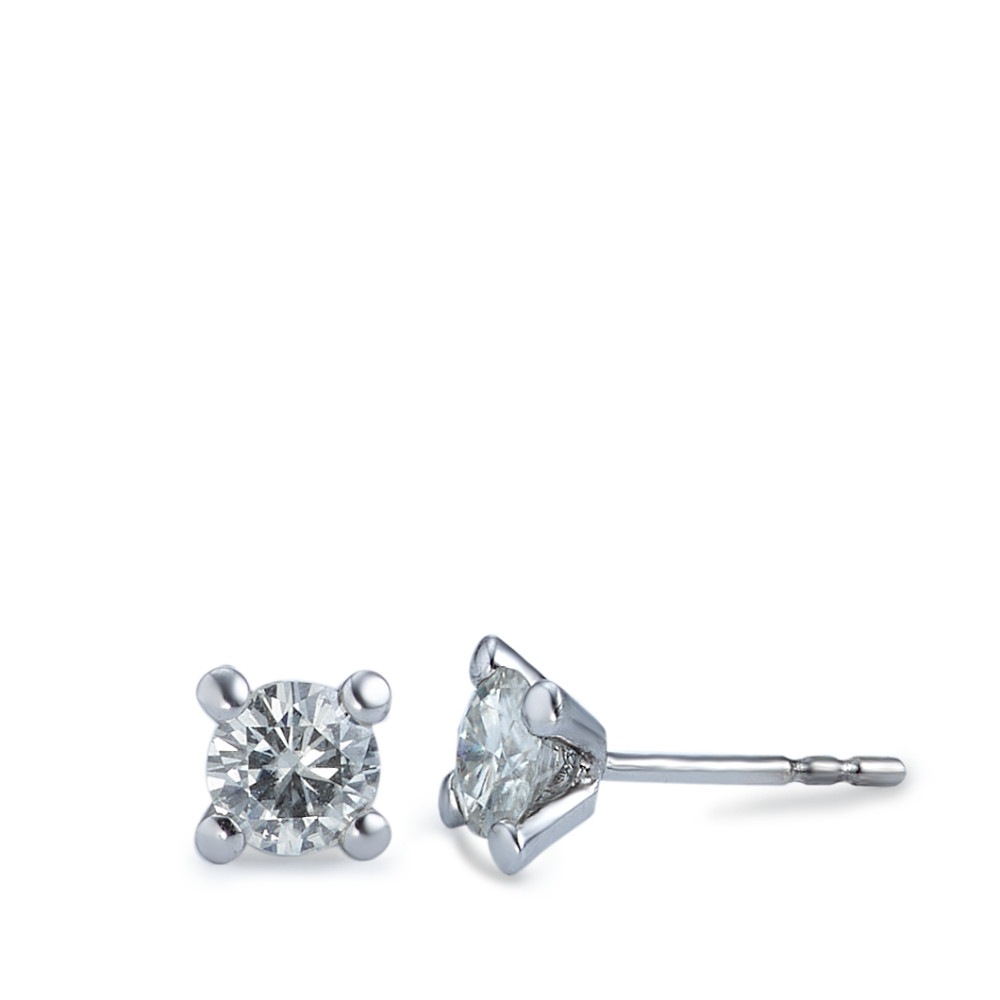 Image of Ohrstecker 750/18 K Weissgoldfarben Moissanite bei Ackermann Versand Schweiz