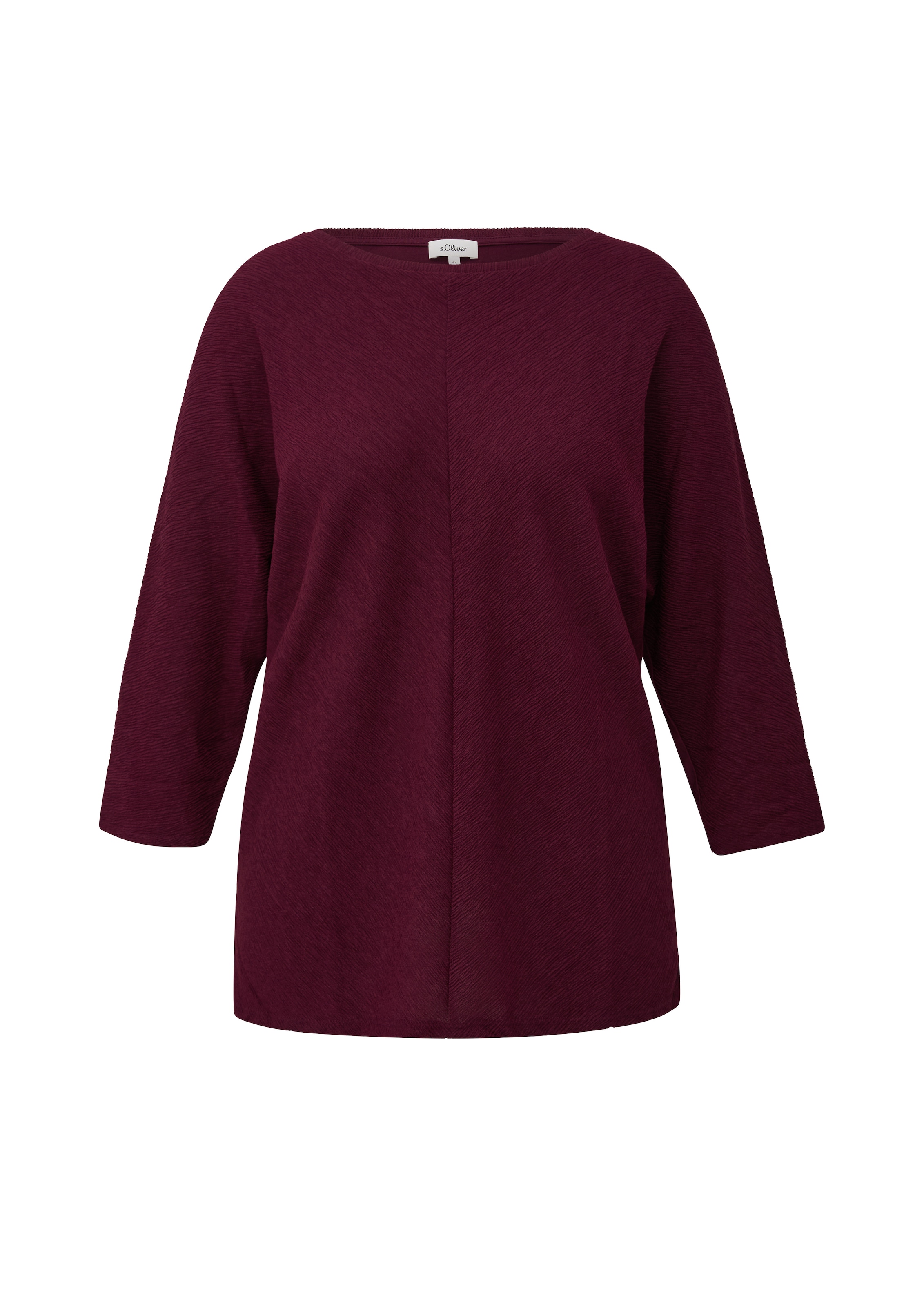 s.Oliver CURVE 3/4-Arm-Shirt mit Rundhals / Grosse Grössen