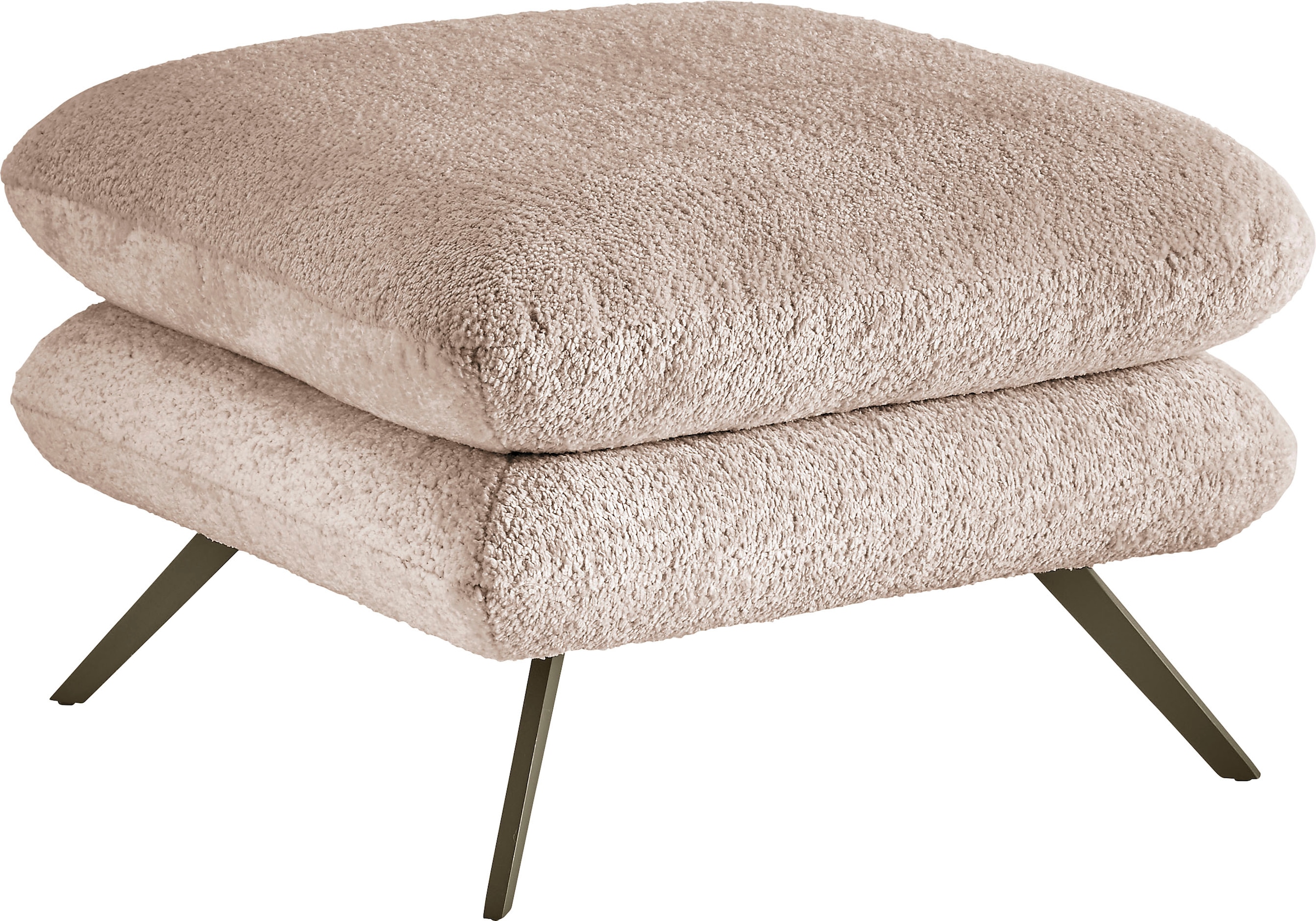 Image of 3C Candy Polsterhocker "Beatrice" quadratisch 70x70cm, in Fellimitat