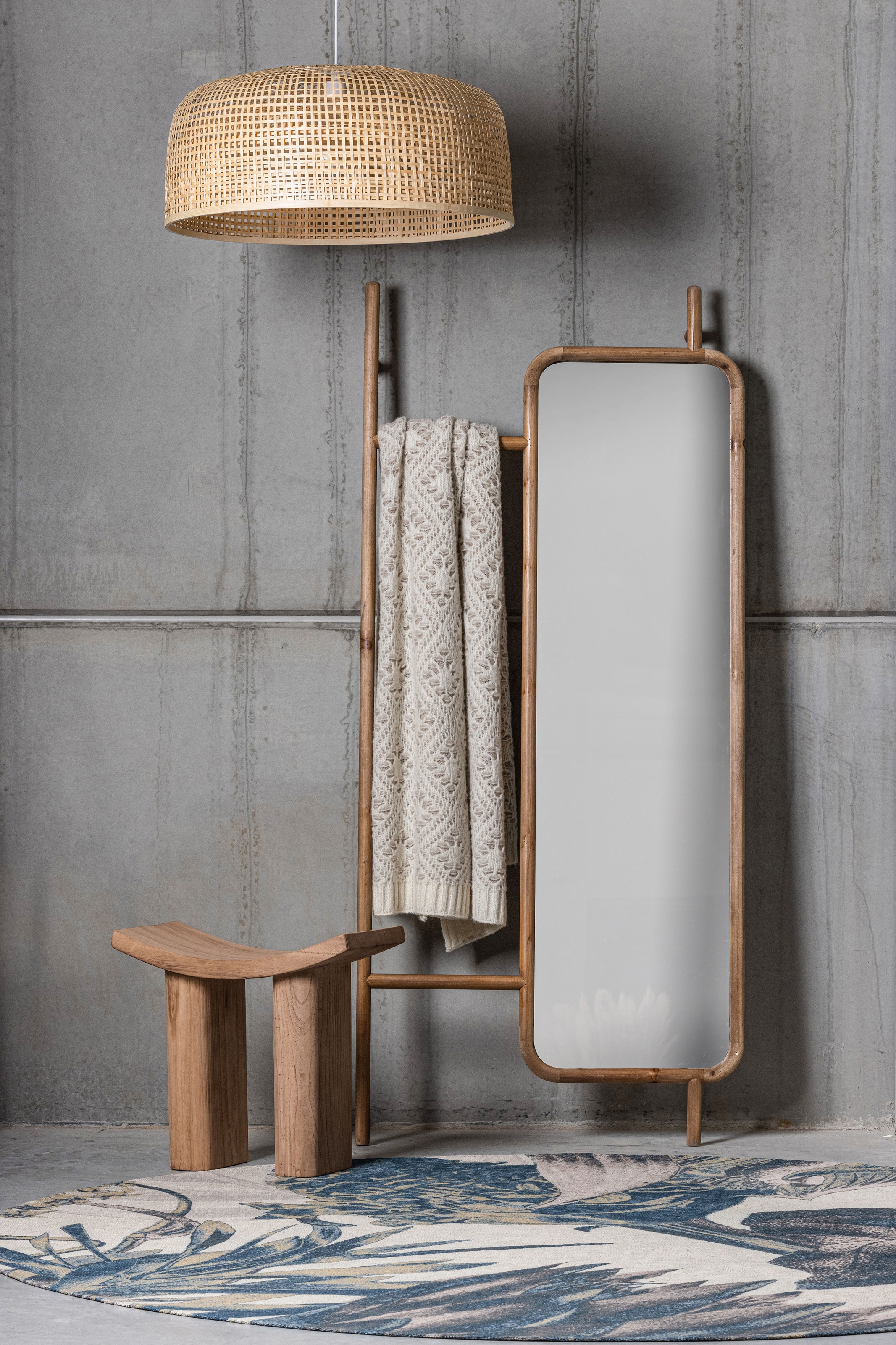 WOOOD Hocker »Japan aus Paulowniaholz mit matter Schutzschicht B 50 x T 25 x H 45 cm« Tragkraft 110 kg,Pflegeleicht,sichtbare Maserung, einfach zu montieren