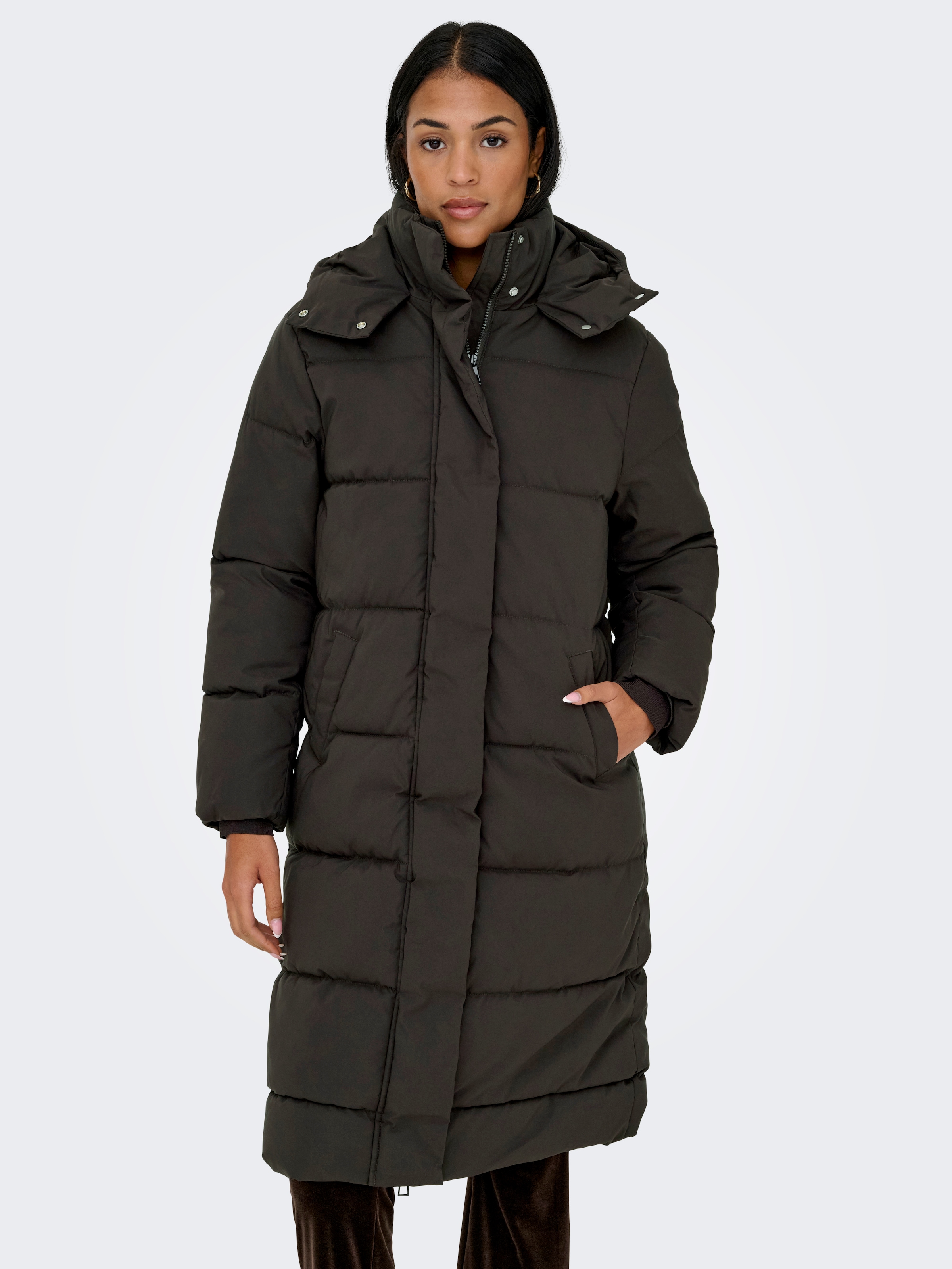 Image of JDY Steppmantel "JDYMAJA LONG PADDED JACKET OTW YFM NOOS" Kunstfaser