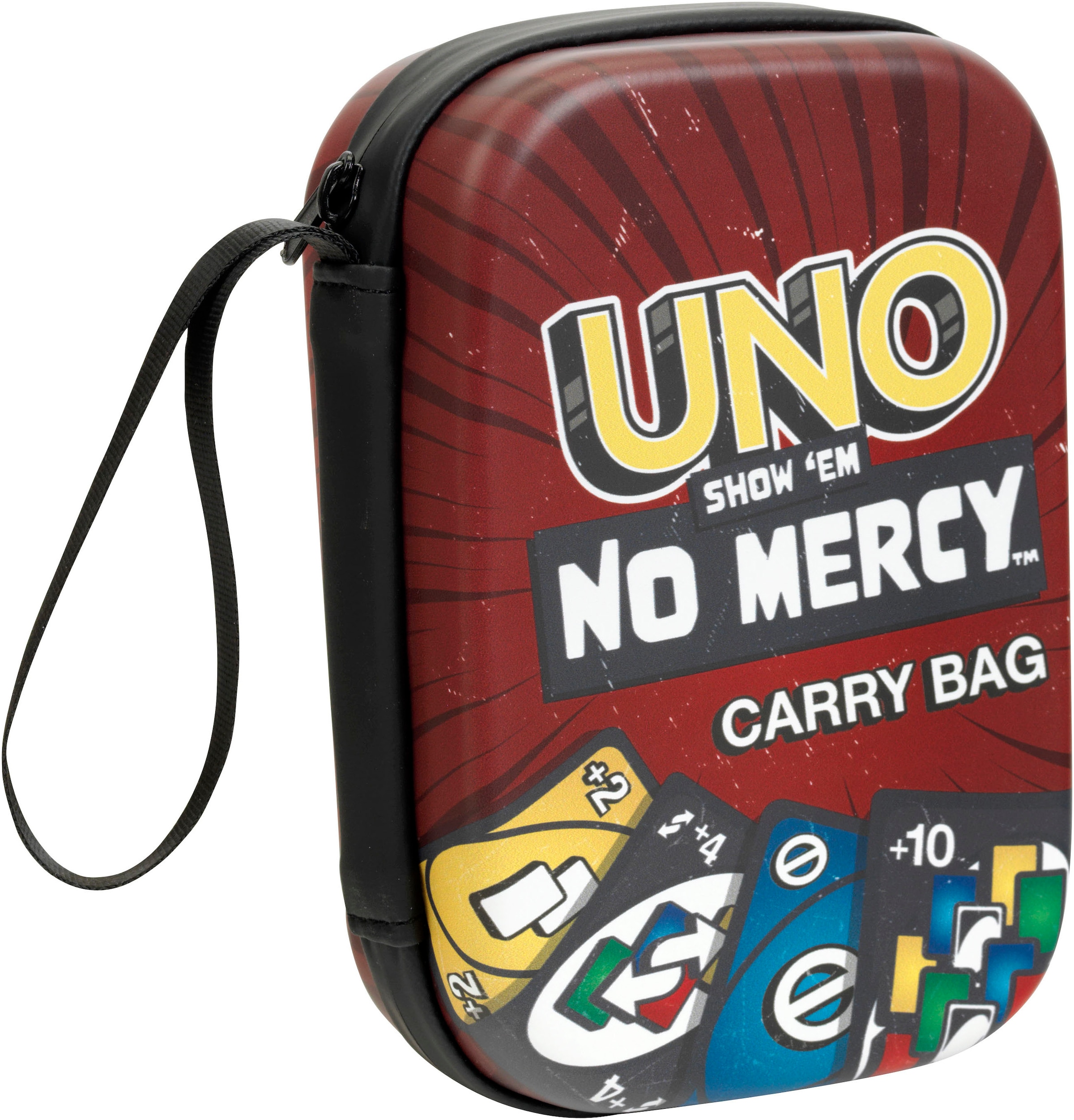 Klein Sac de transport »UNO Show 'em No Mercy - Tragetasche« Aufbewahrungstasche für Spielkarten und Anleitung