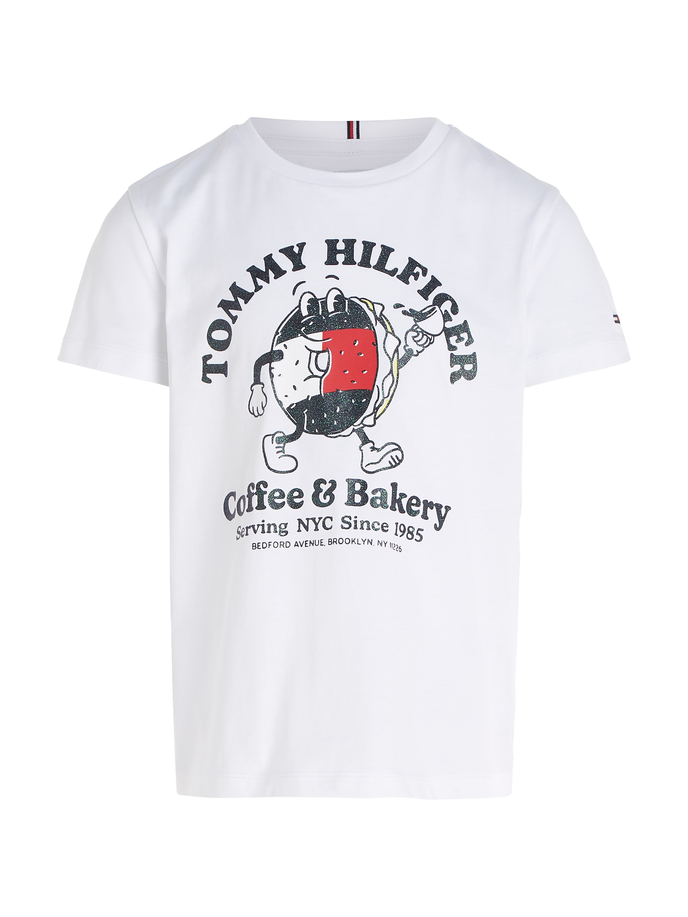 Tommy Hilfiger T-Shirt »TOMMY BAGELS TEE S/S«, mit grossem Druck