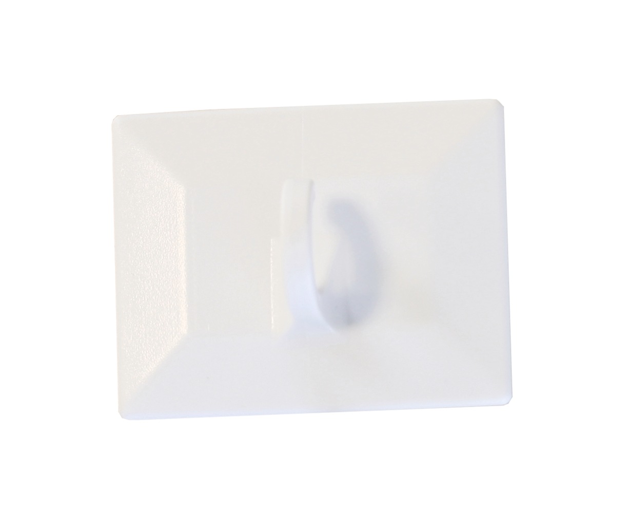 Image of GARDINIA Gardinenhaken "Klebehaken für Deko / Bambus-Rollo weiss" für Bambus- und Raffrollos