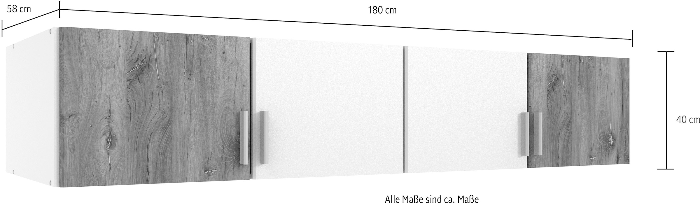 Wimex Aufsatzschrank »Herford«, mehr Stauraum für die gleichnamigen Schränke der Marke Wimex