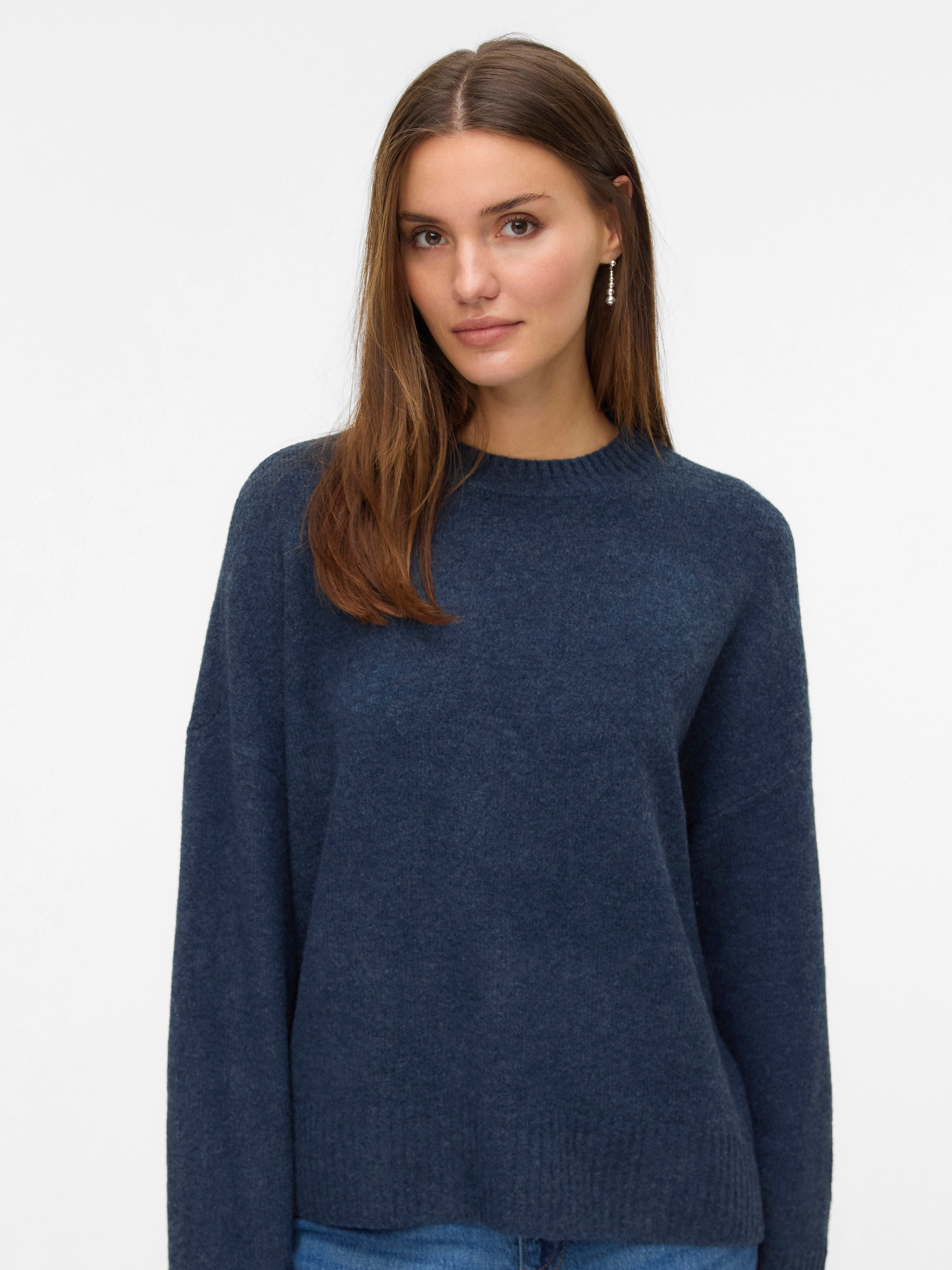 Vero Moda Strickpullover »VMBOOM LS O-NECK PULLOVER GA NOOS«