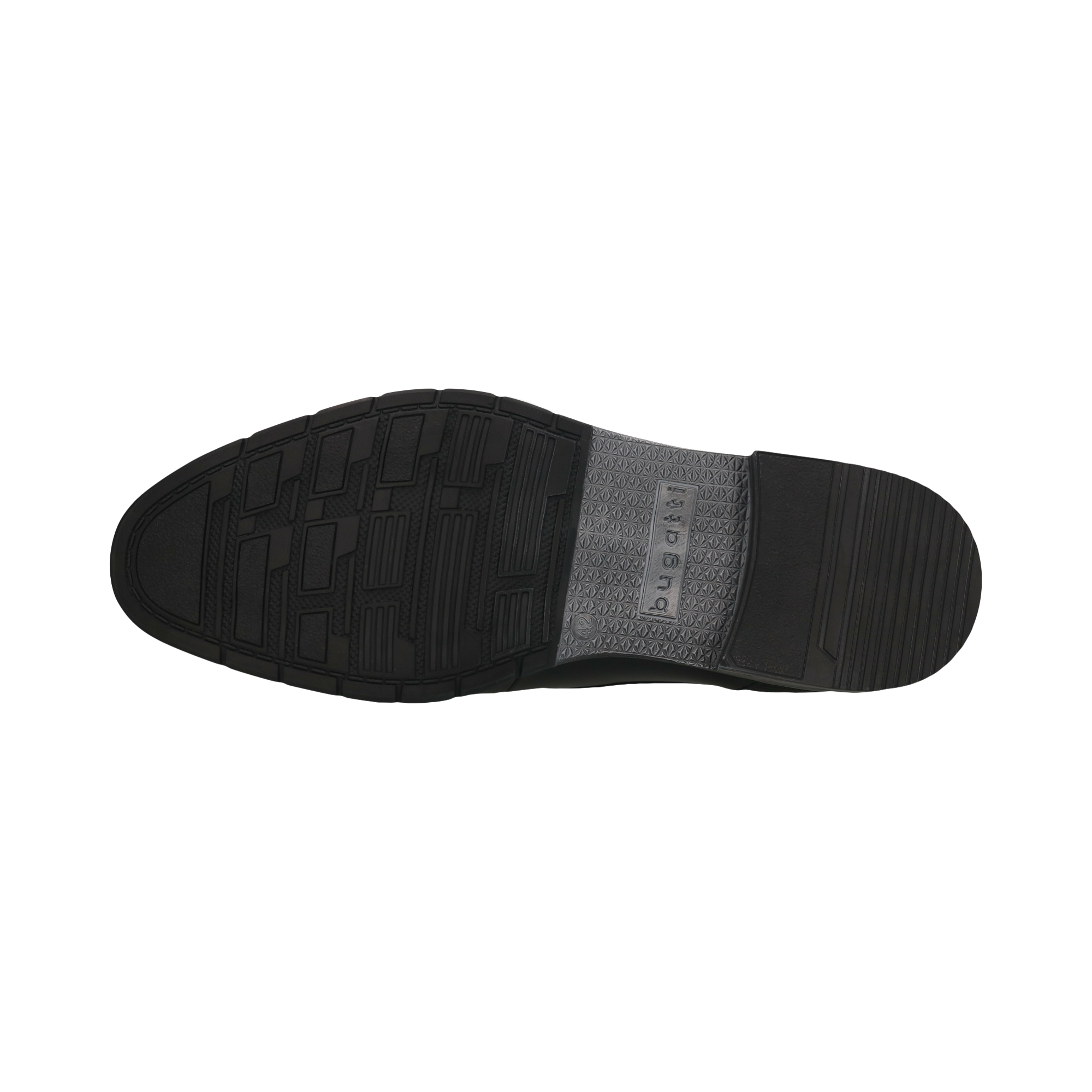 bugatti Schnürschuh  , Blockabsatz, Abendschuh, Businessschuh mit Logoprägung