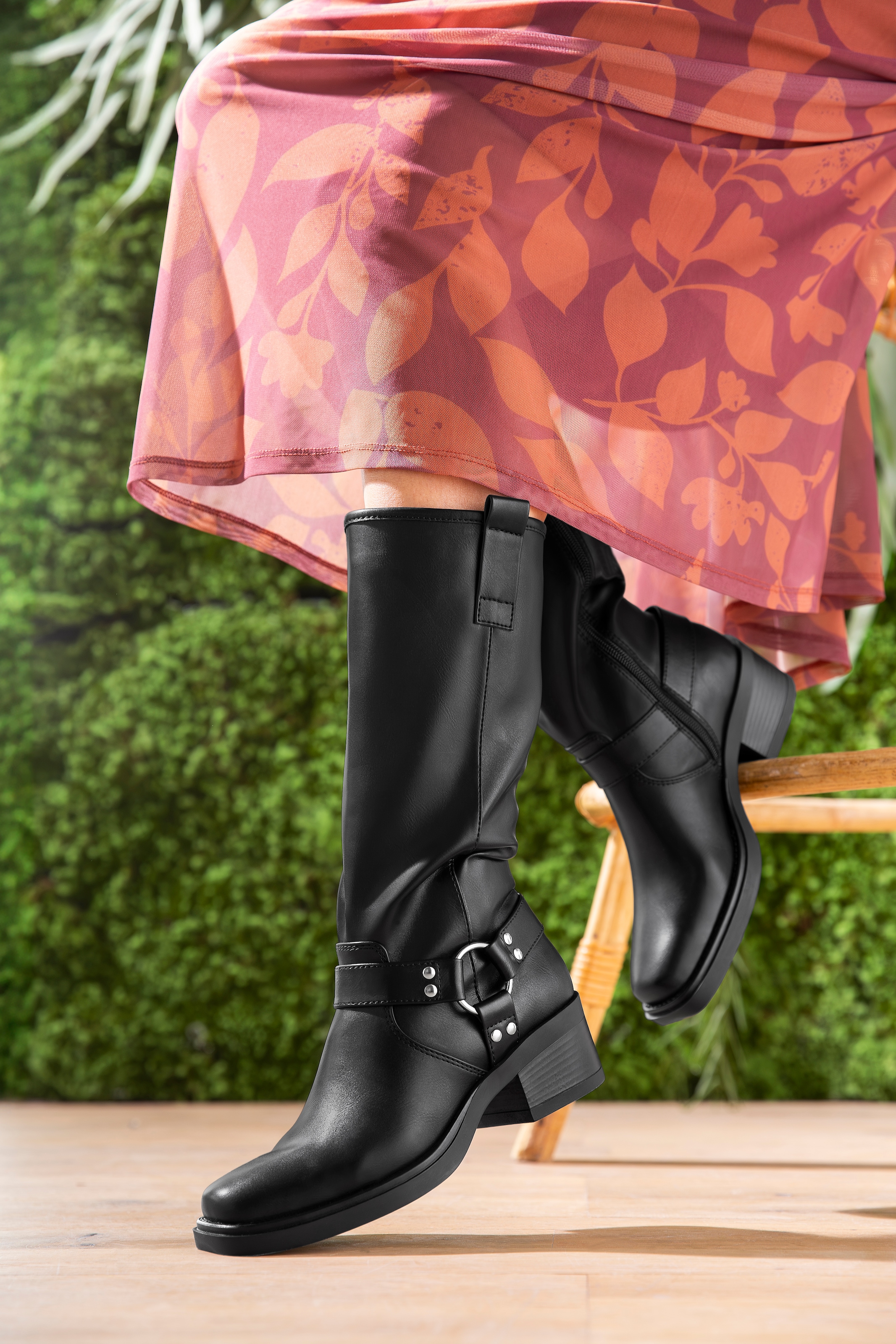 Aniston SHOES Stiefel, Bikerstiefel mit Innen-Reissverschluss - NEUE KOLLEKTION